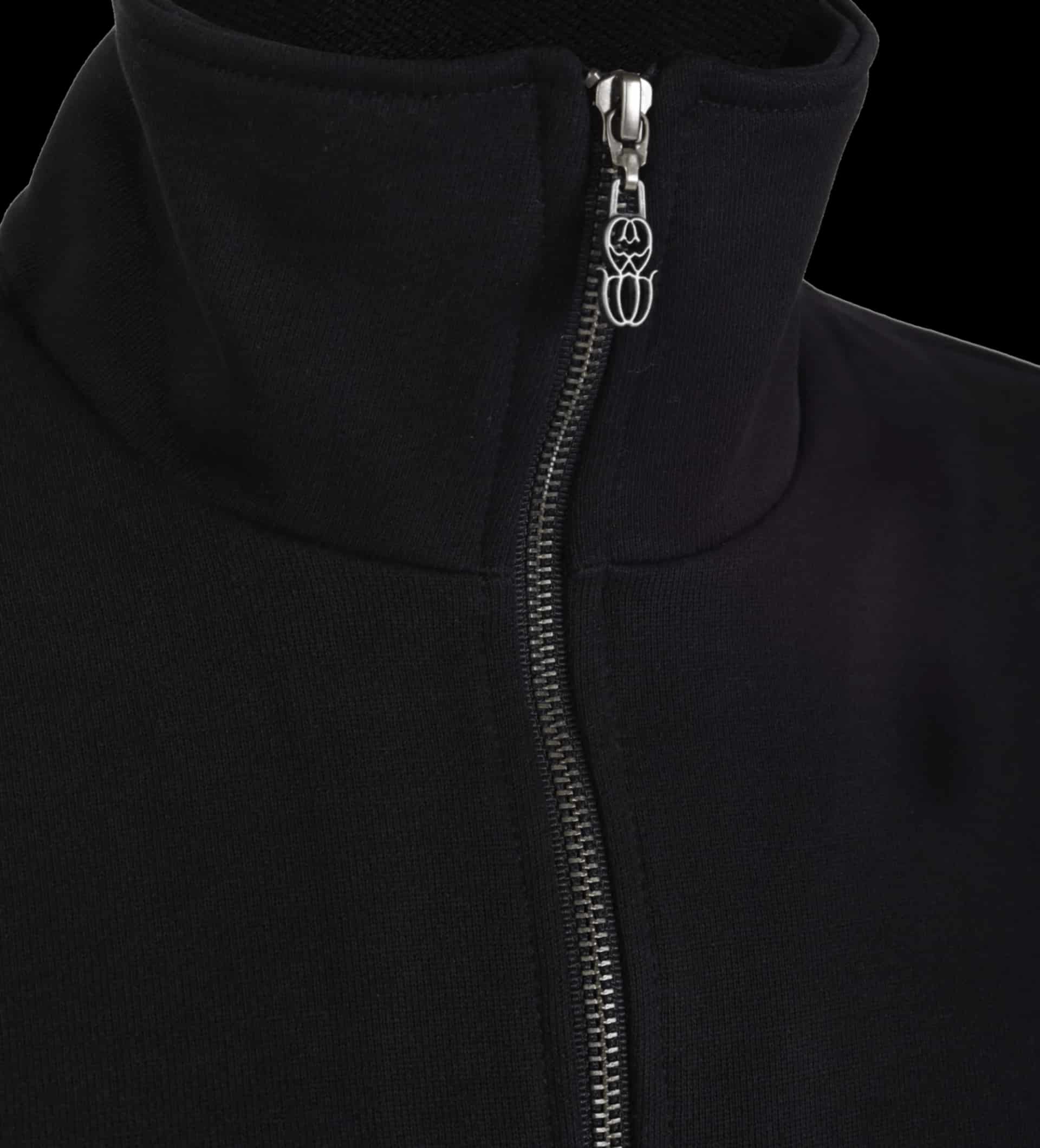 MONOGRAM ZIPPER BLACK SWEATER - miniatura 3