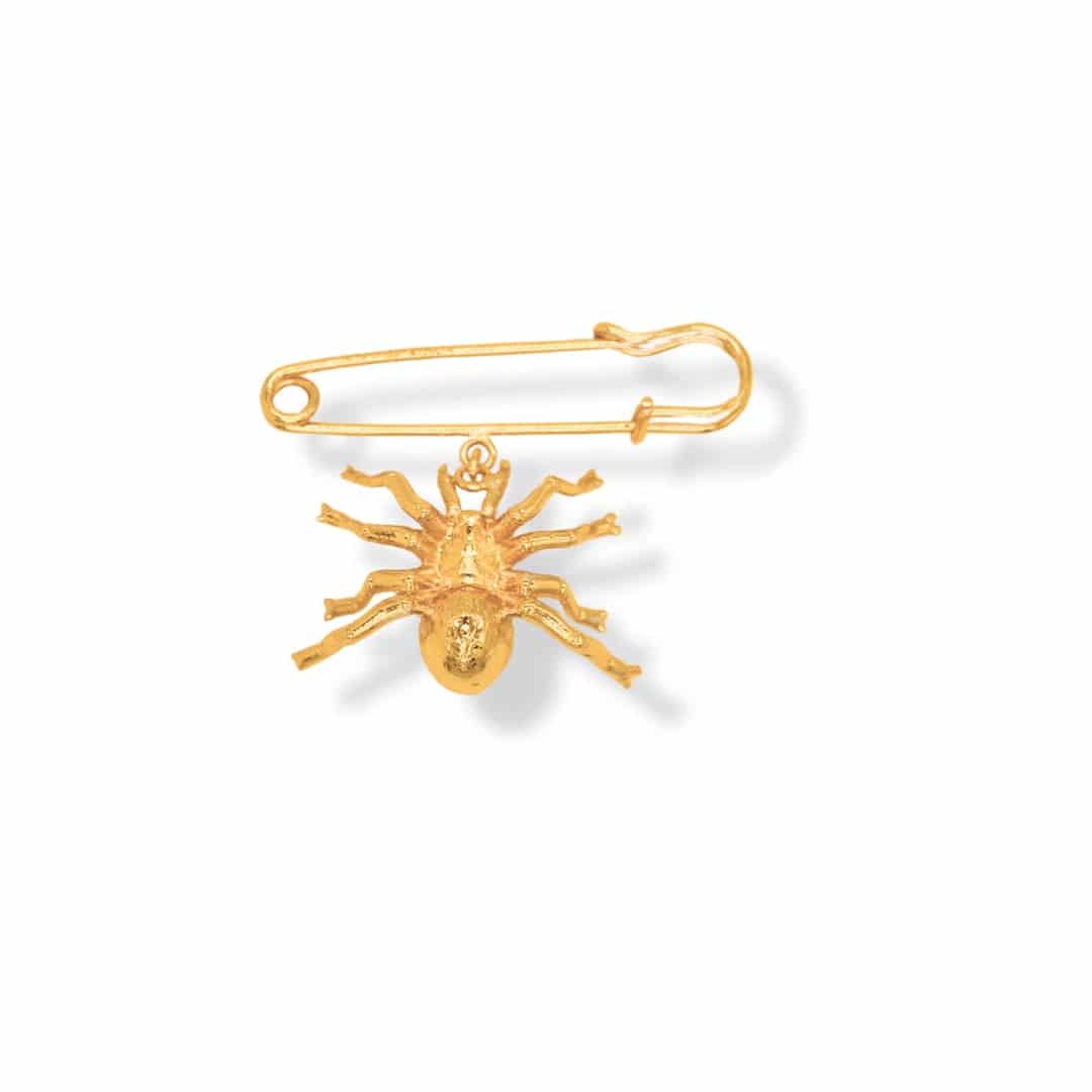 Pin tipo gancho con araña grande - miniatura 1