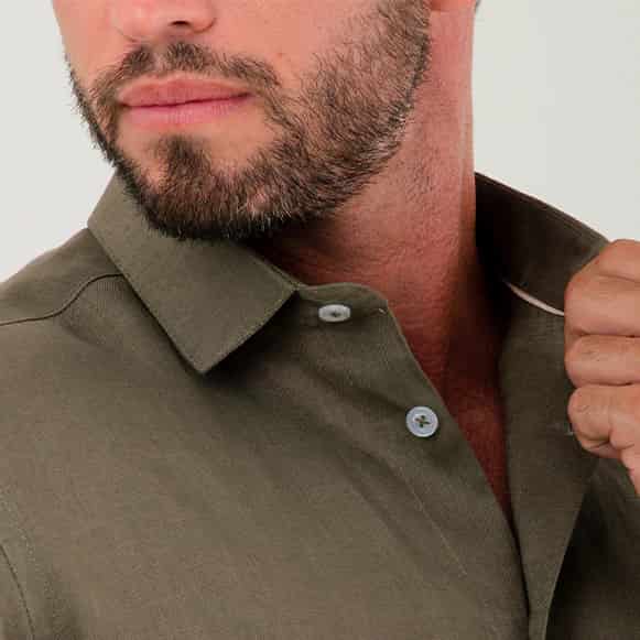 CAMISA MC 100% LINO HOMBRE - miniatura 13
