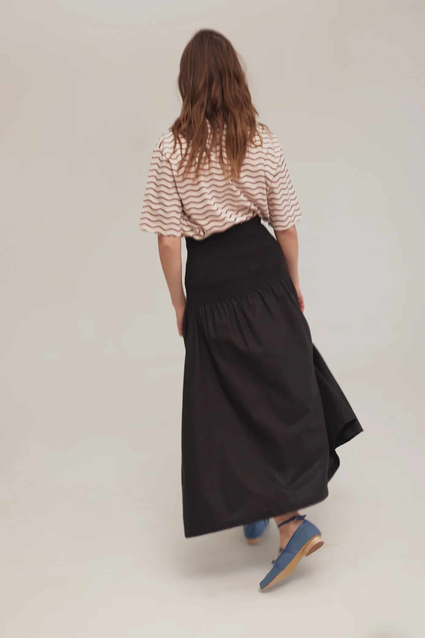Falda Shirred Negro - miniatura 8