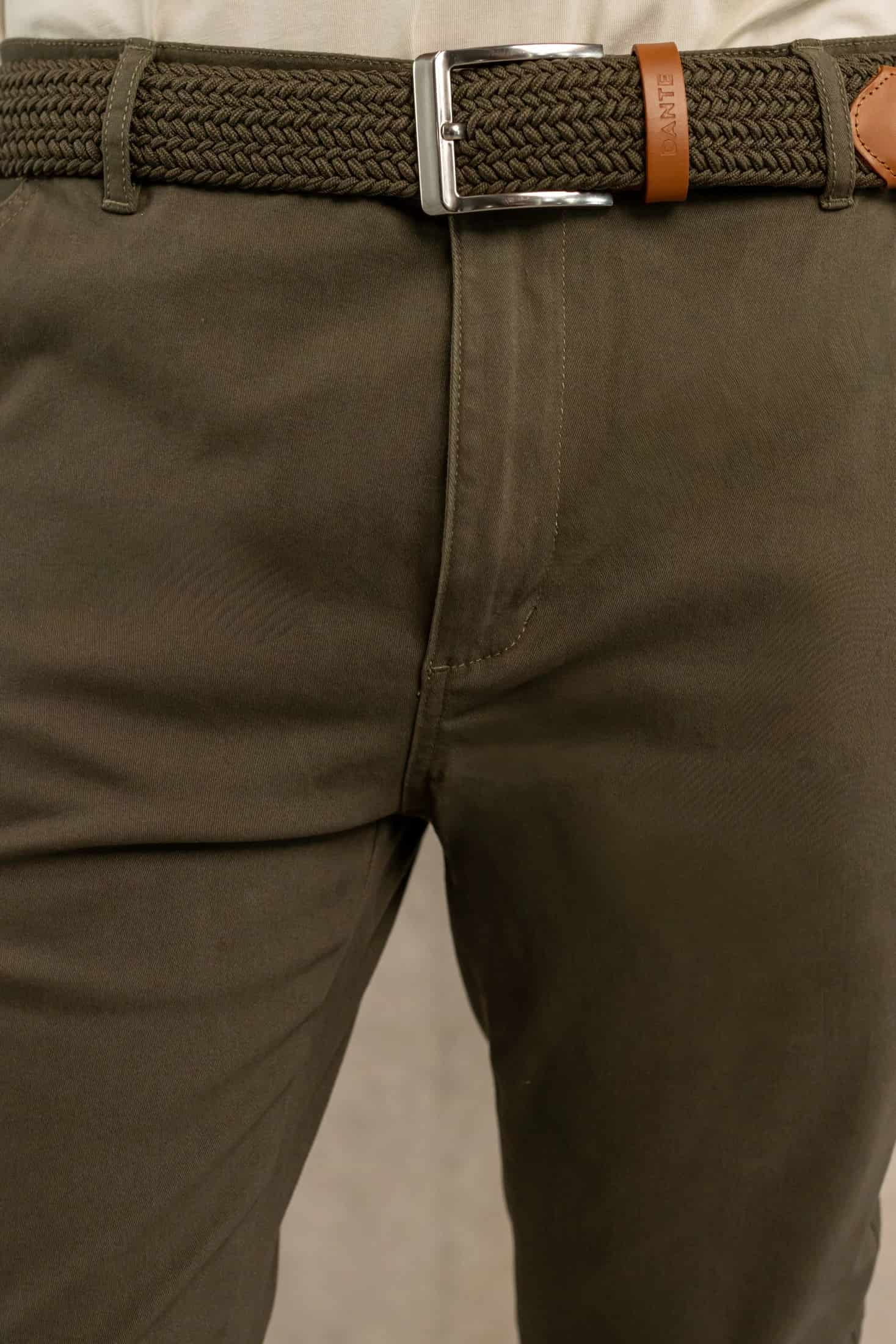 Pantalon Elastico Verde Militar - miniatura 3
