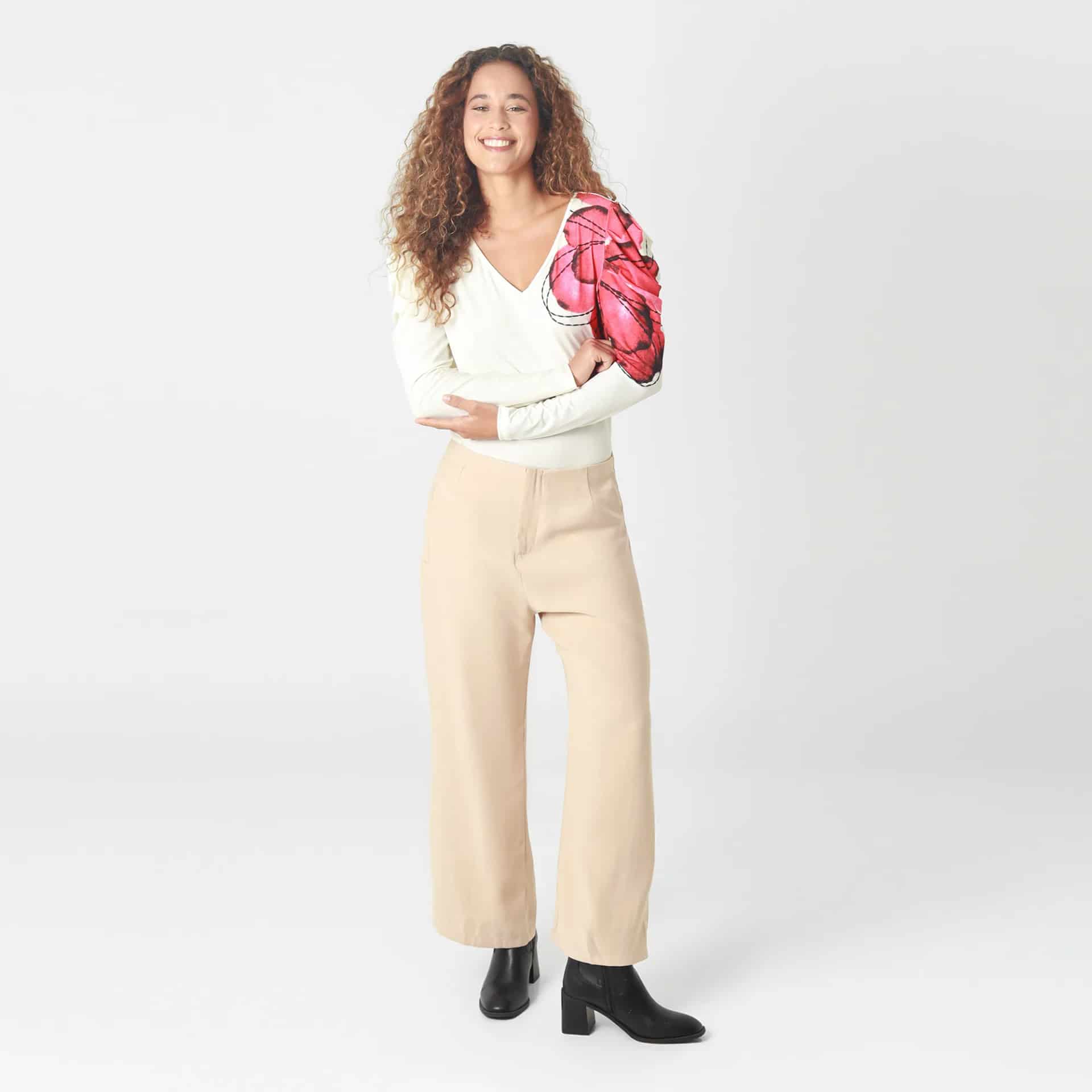 Pantalon Tiro Alto Bota Recto - miniatura 1