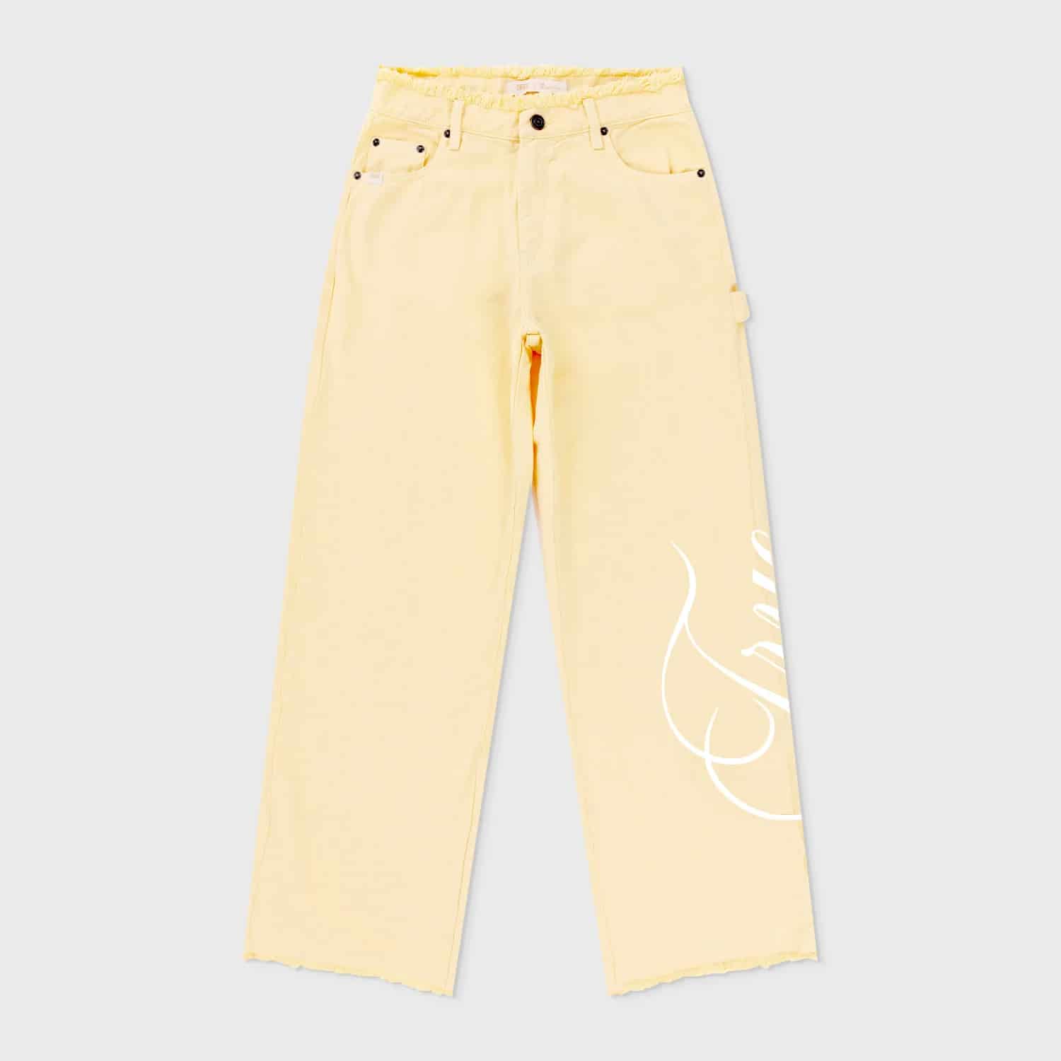 Mid-Rise Pants - Butter Yellow - miniatura 7