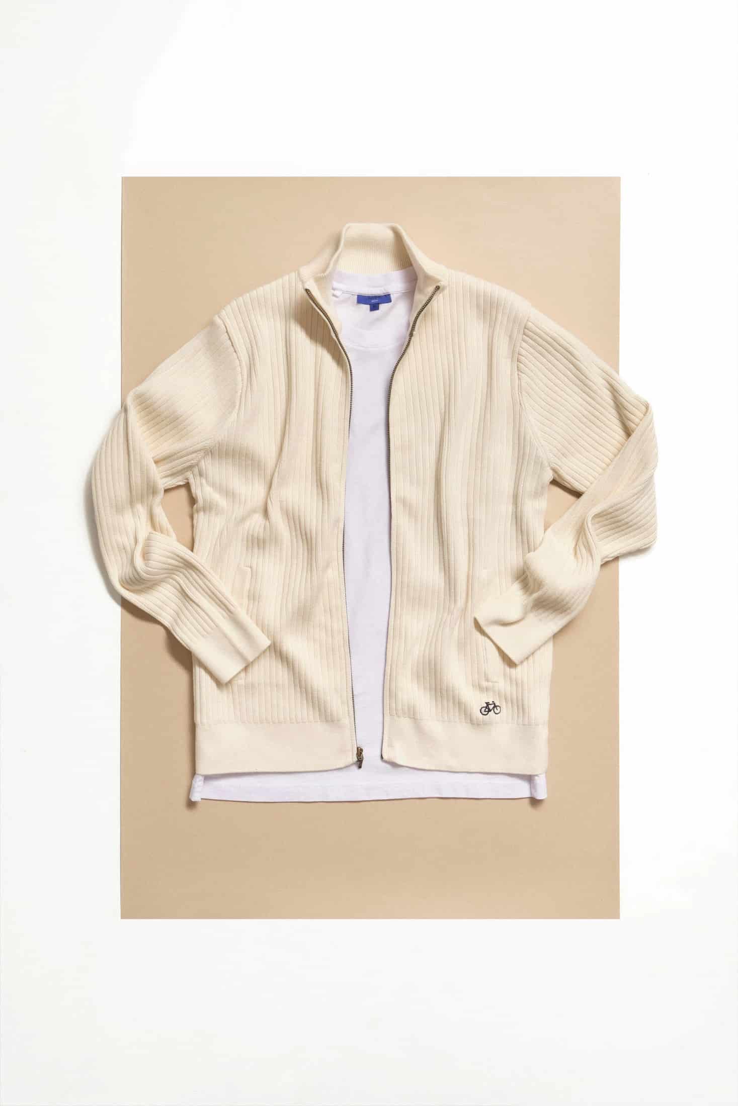 SACO LINED FULL ZIP OFF WHITE - miniatura 4