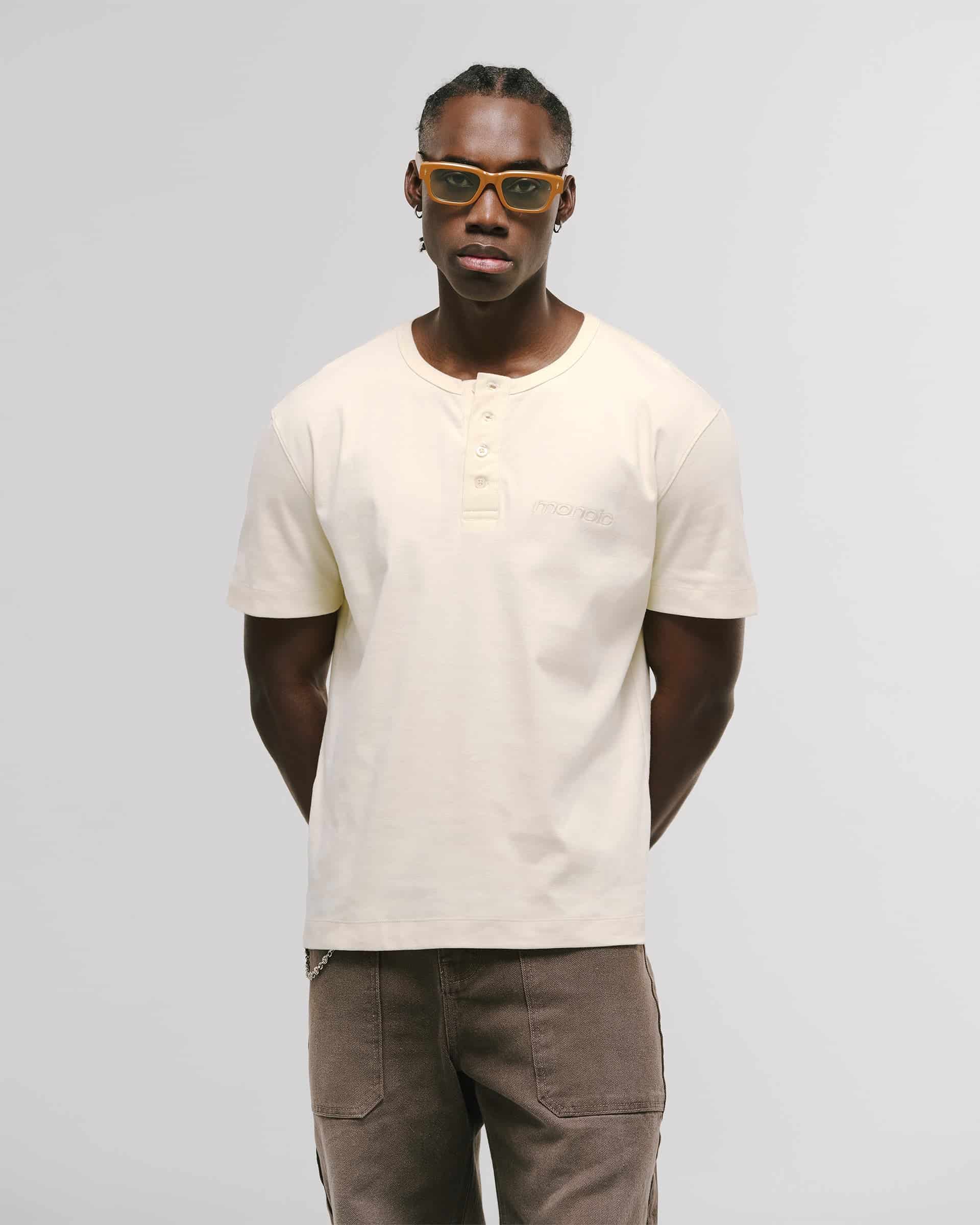 Camiseta Henley – Off White - miniatura 2