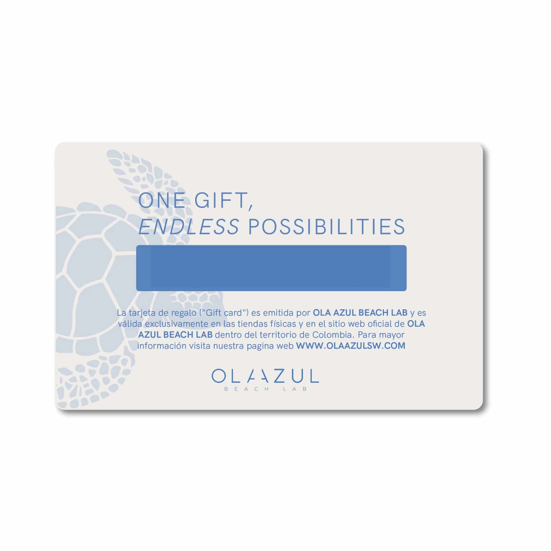 Gift Card Física Ola Azul - miniatura 2