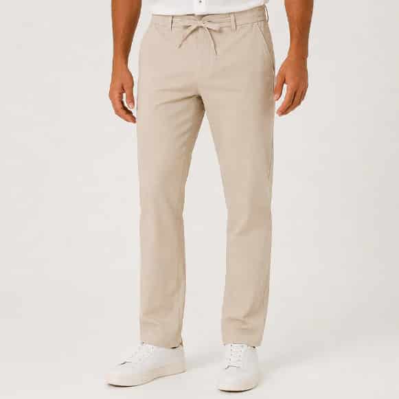 PANTALON RESORTADO 100% POLIESTER HOMBRE - miniatura 1