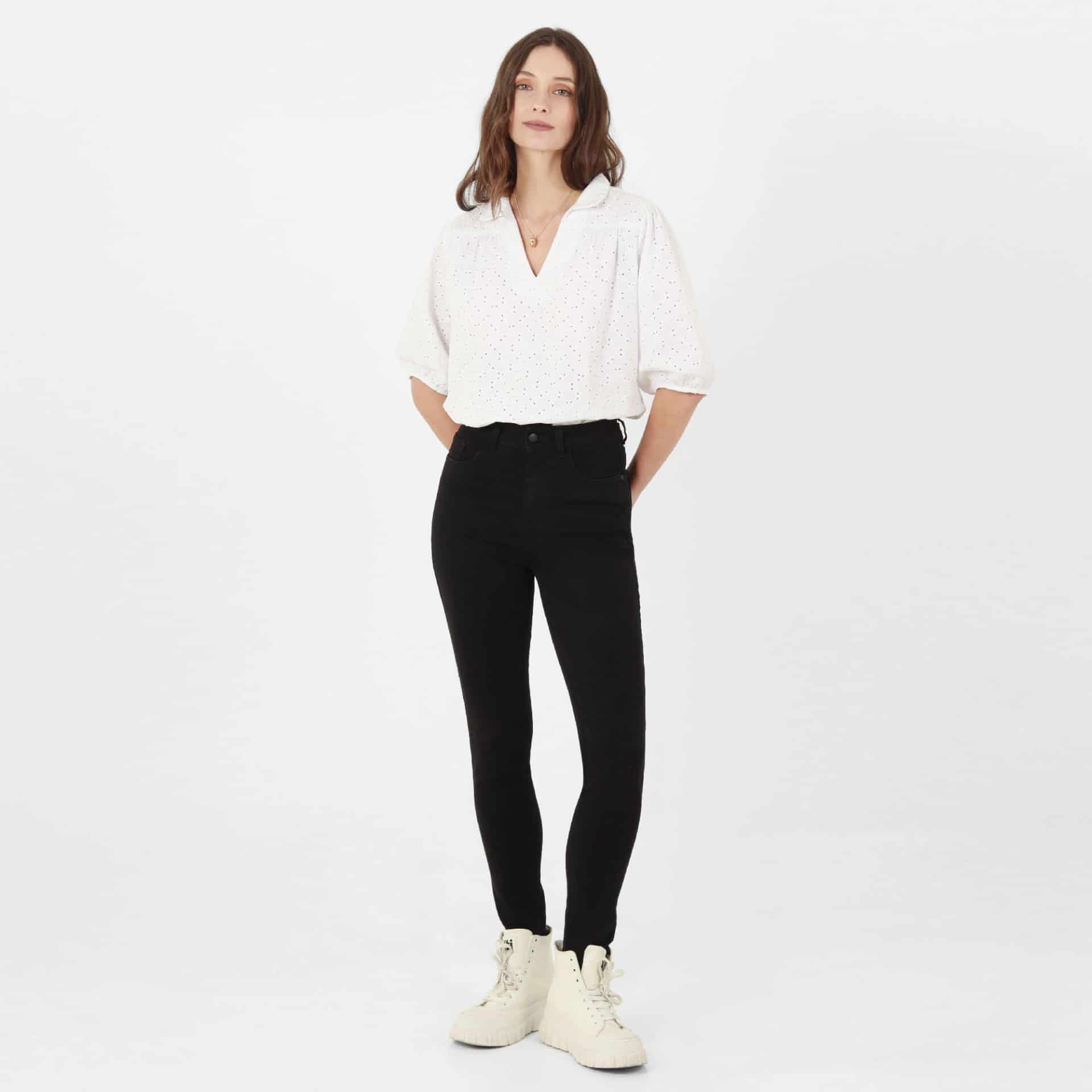 Jean Tiro Medio Bota Skinny - miniatura 1