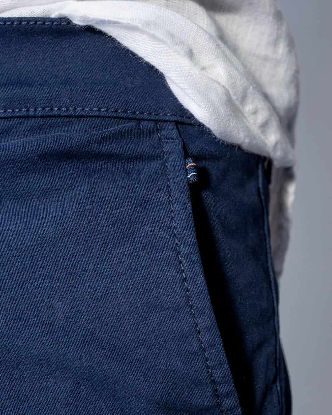 Bermuda Elastica Azul Navy - miniatura 4