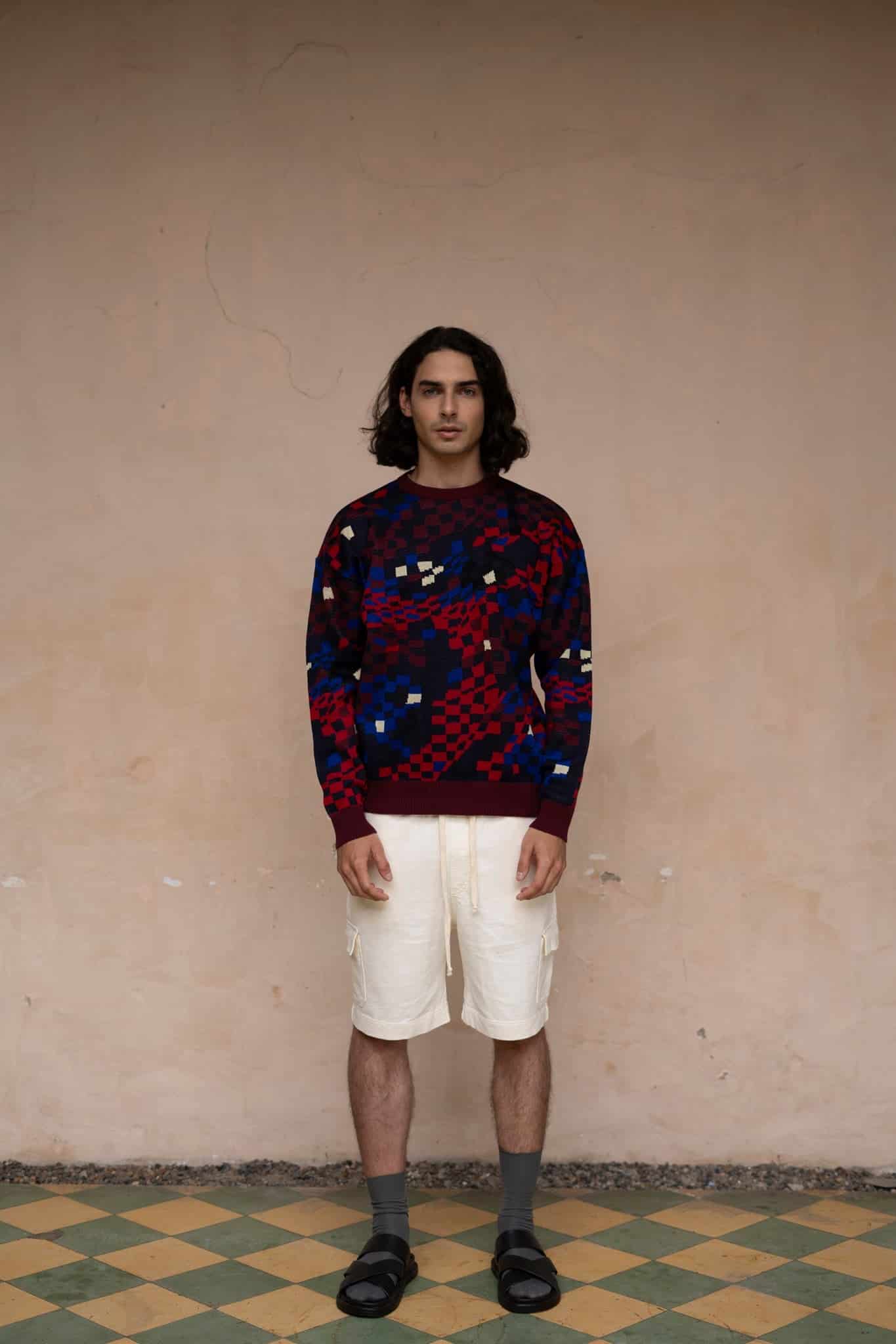 Sweater tejido Cosmos blanco - miniatura 1