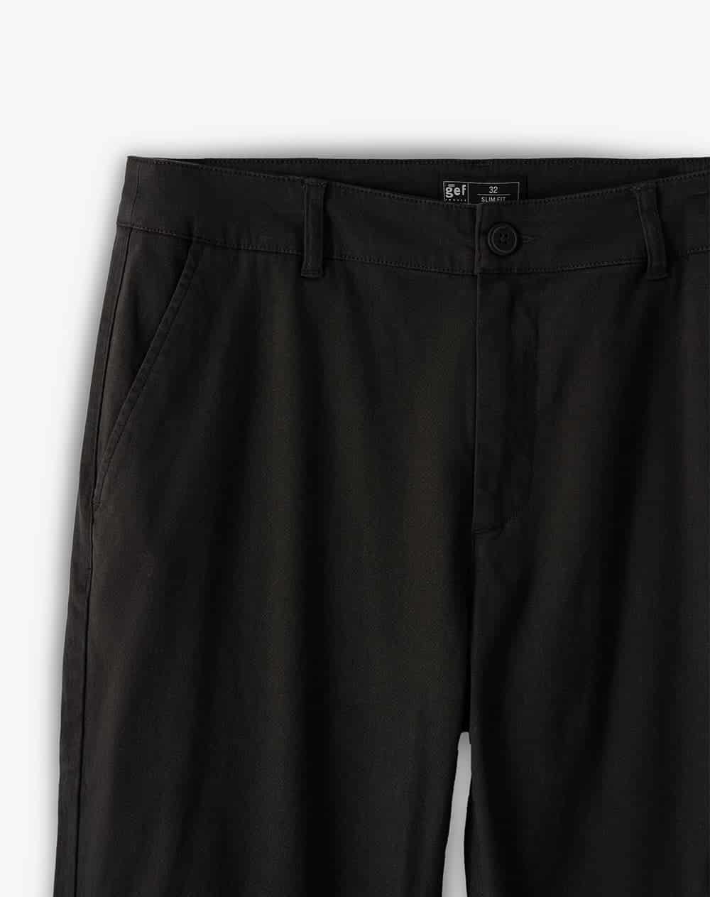 Pantalón slim tiro medio café hombre - miniatura 7