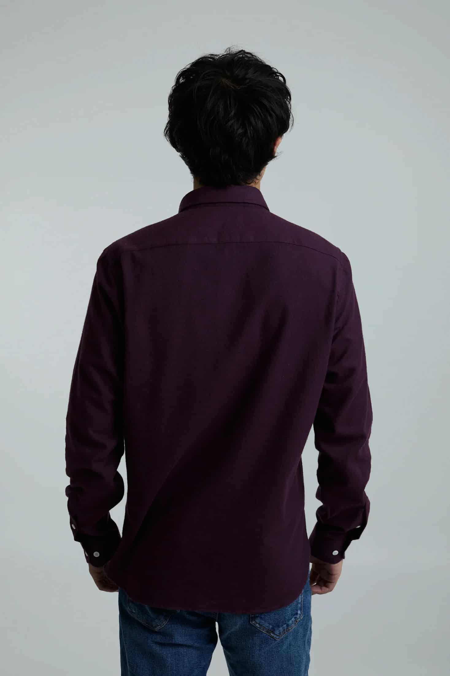 Camisa twill vinotinto - miniatura 10