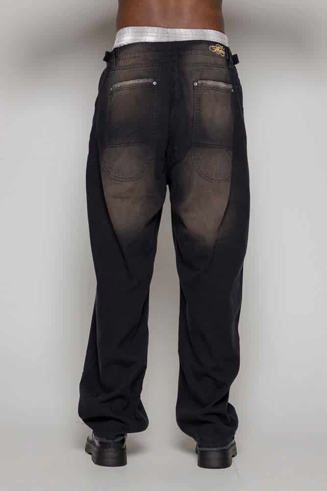 Baggy Courage Negro Desgastes - miniatura 7