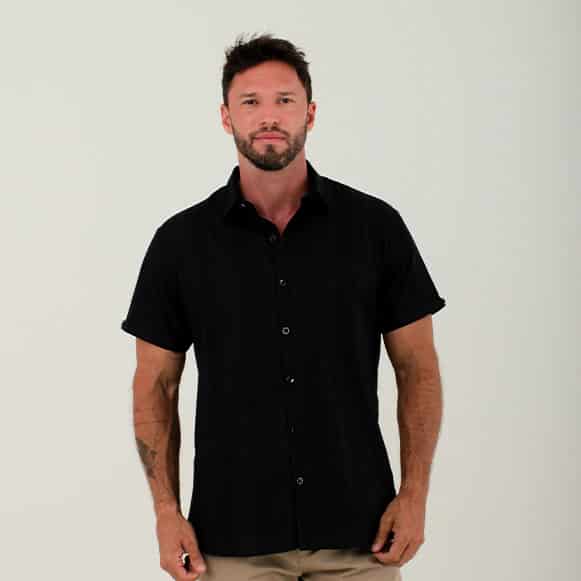 CAMISA MC 100% ALGODON TEXTURA HOMBRE - miniatura 2