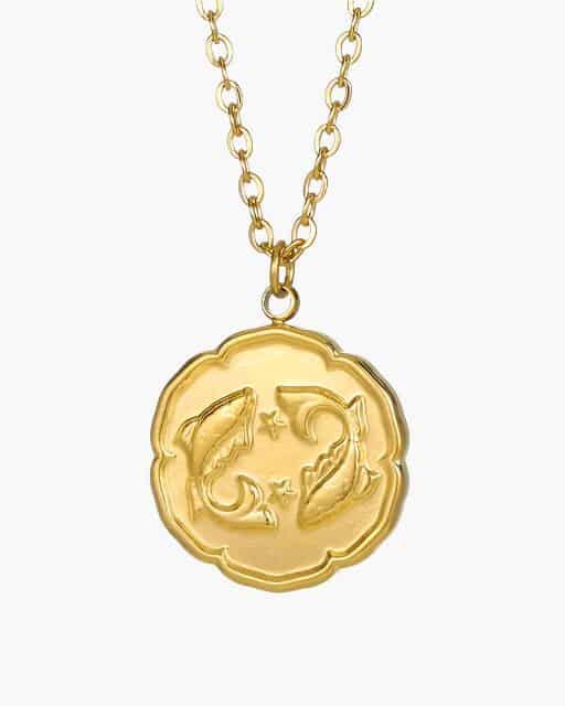 Zodiac Sign Necklace - Gold - miniatura 7