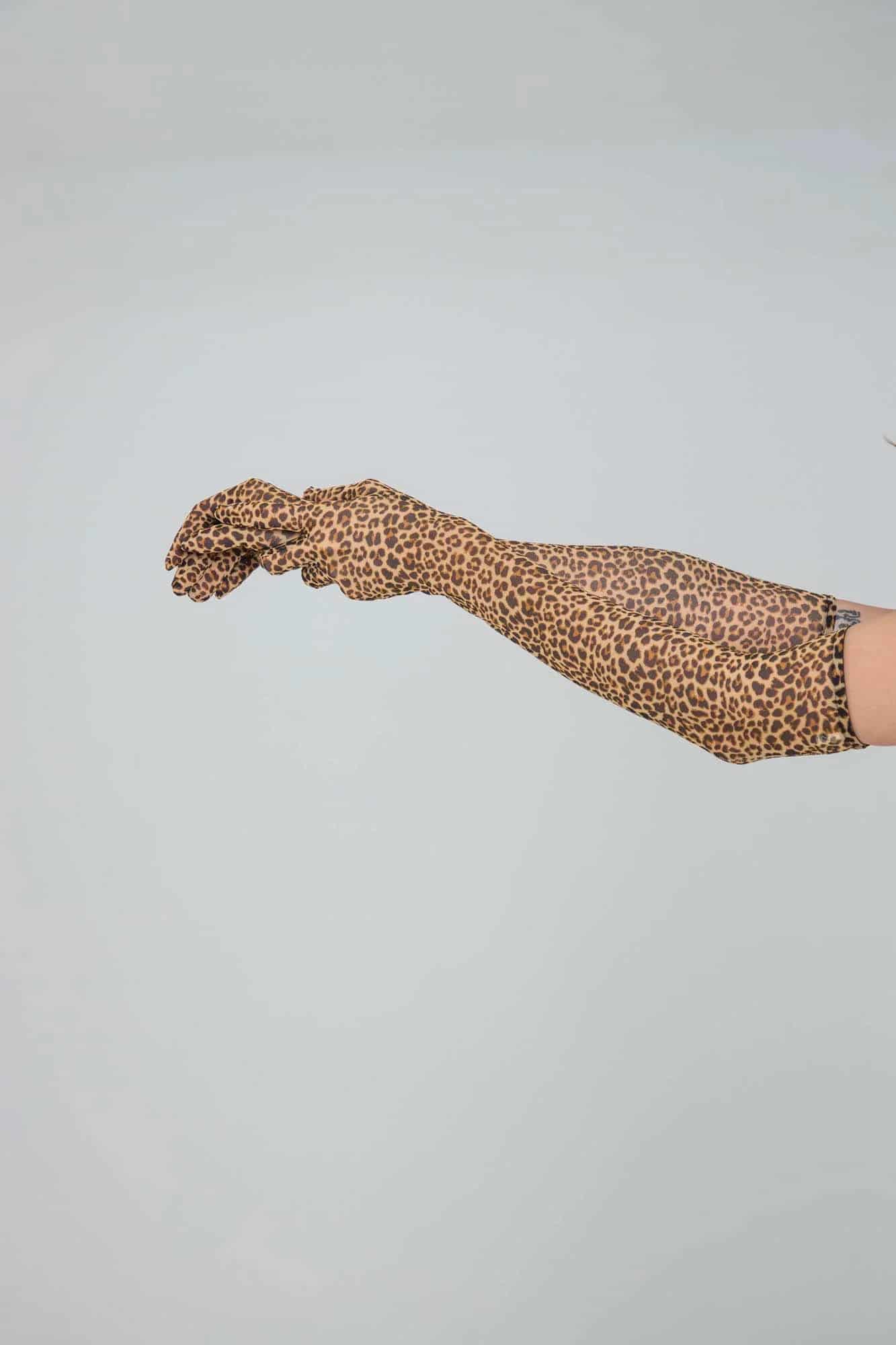 LEOPARD MESH GLOVES - miniatura 12