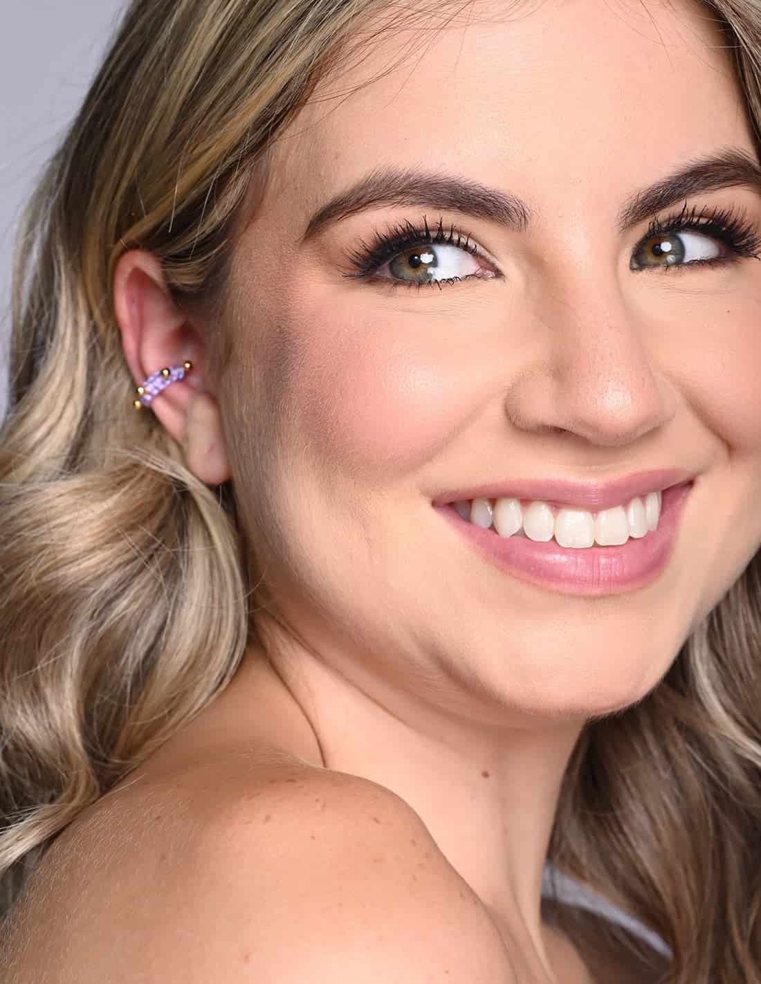 Ear Cuff Luna Lunera Lilac - miniatura 2