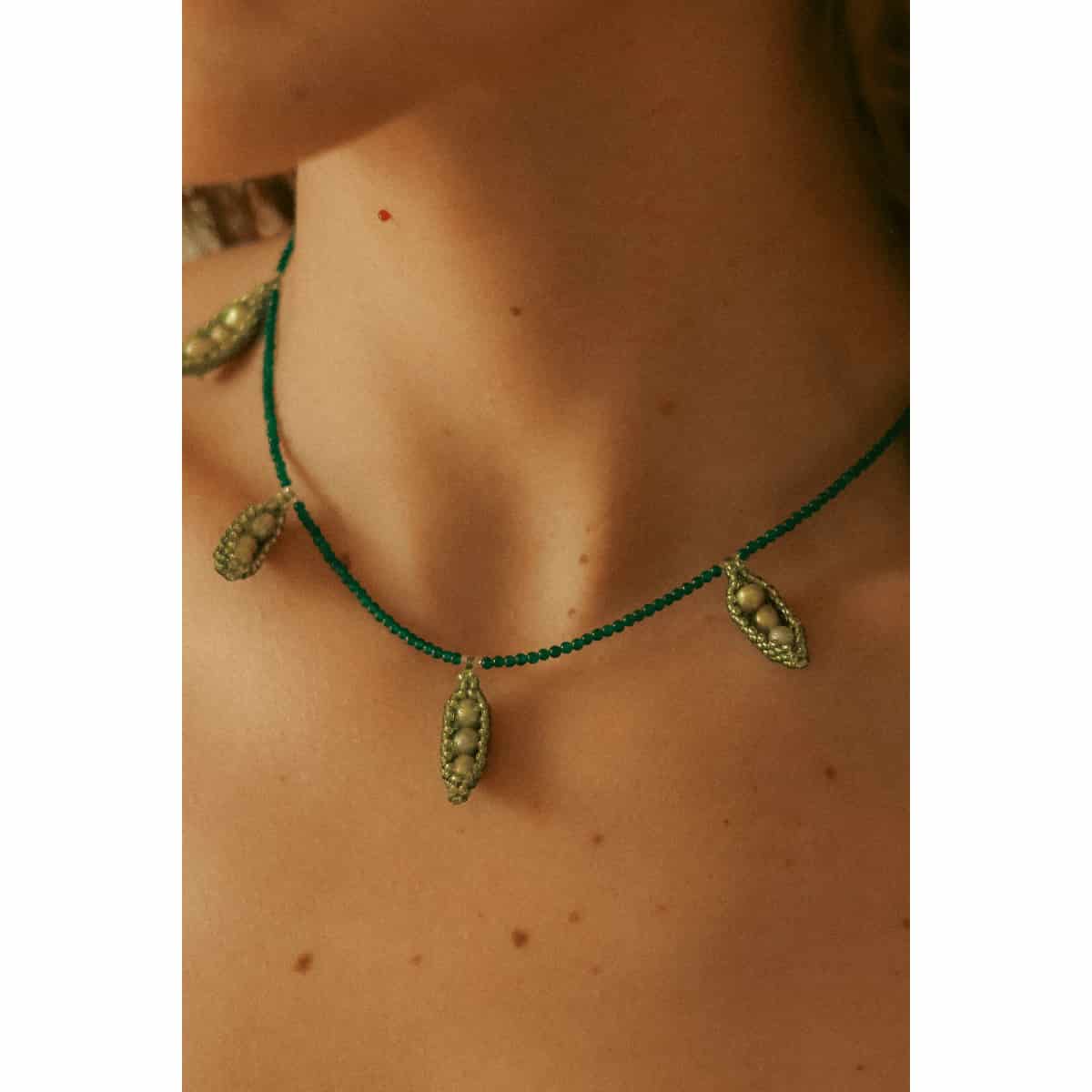 PEA AND AVENTURINE NECKLACE - miniatura 1