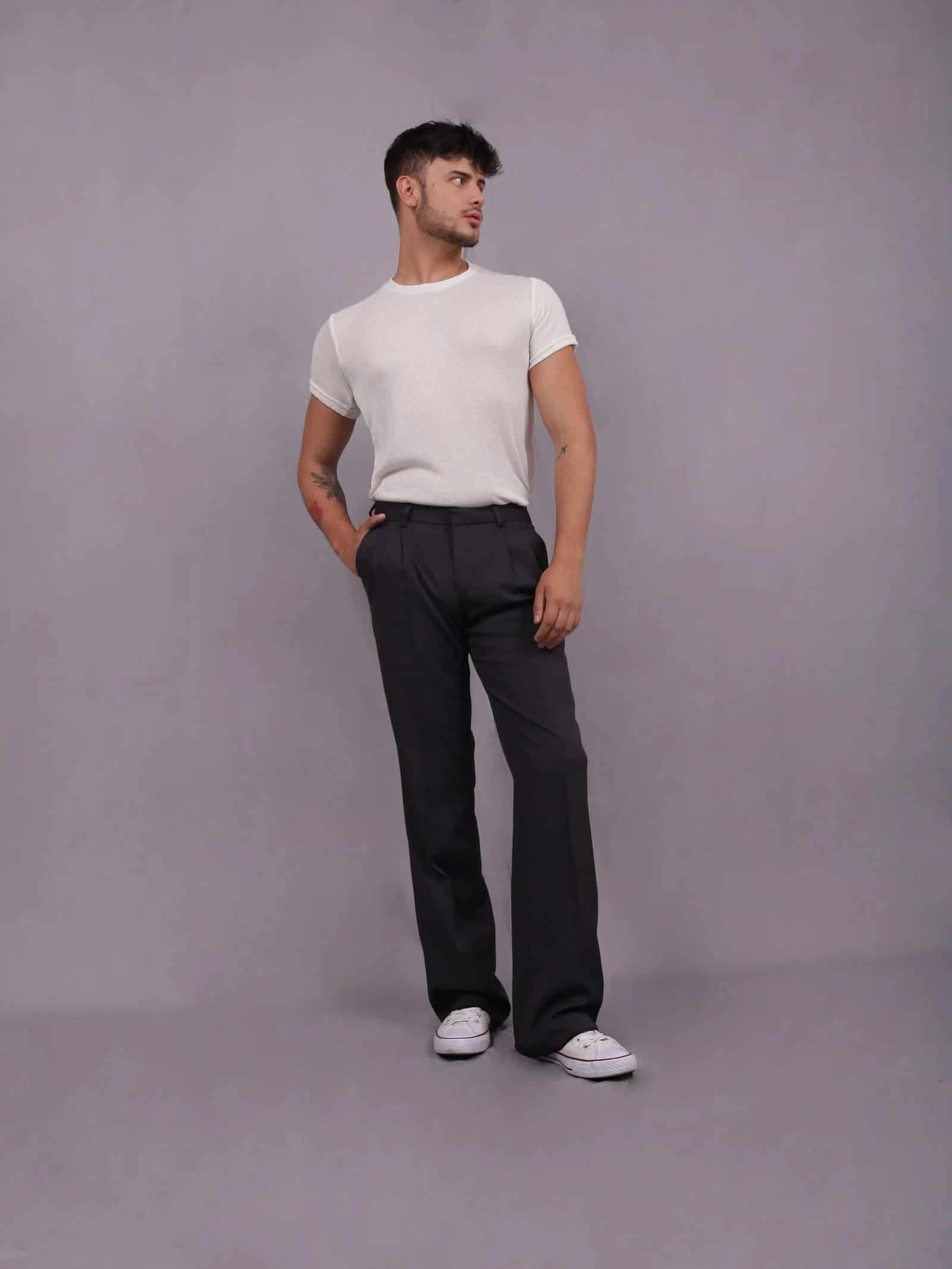 Pantalon sastre ancho - miniatura 1