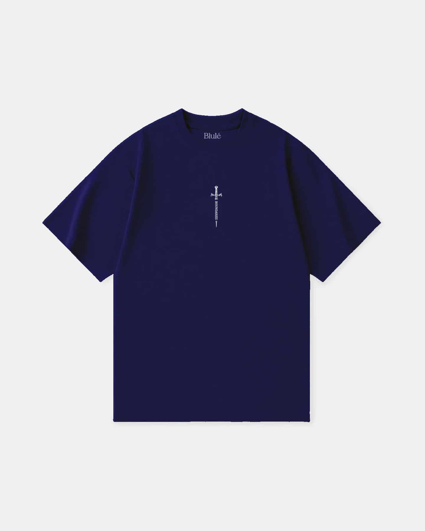 Oversized T Shirt Boundaries Blue Navy - miniatura 2