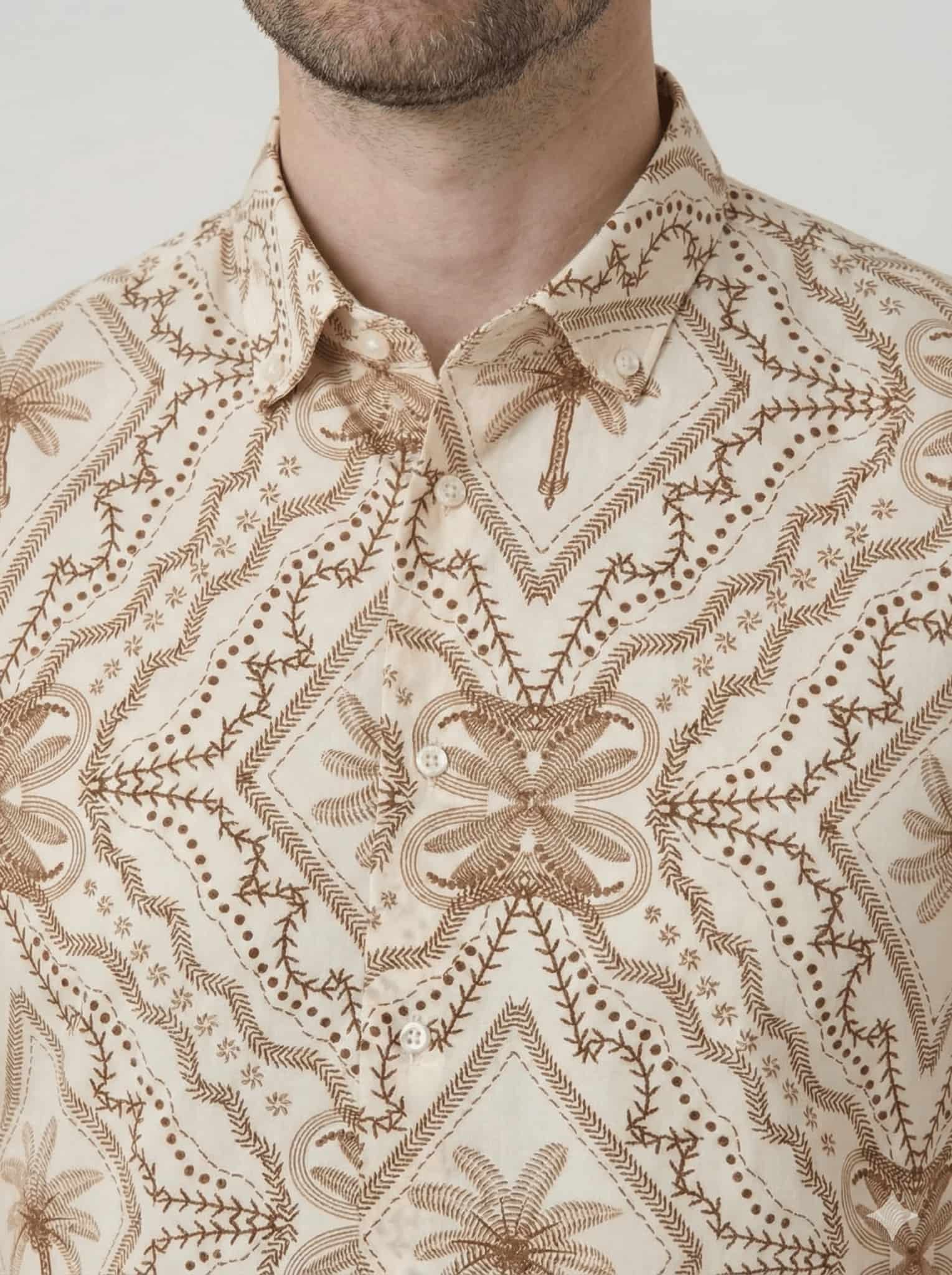 Camisa manga corta estampada para hombre Jon Sonen 027225098 - miniatura 2