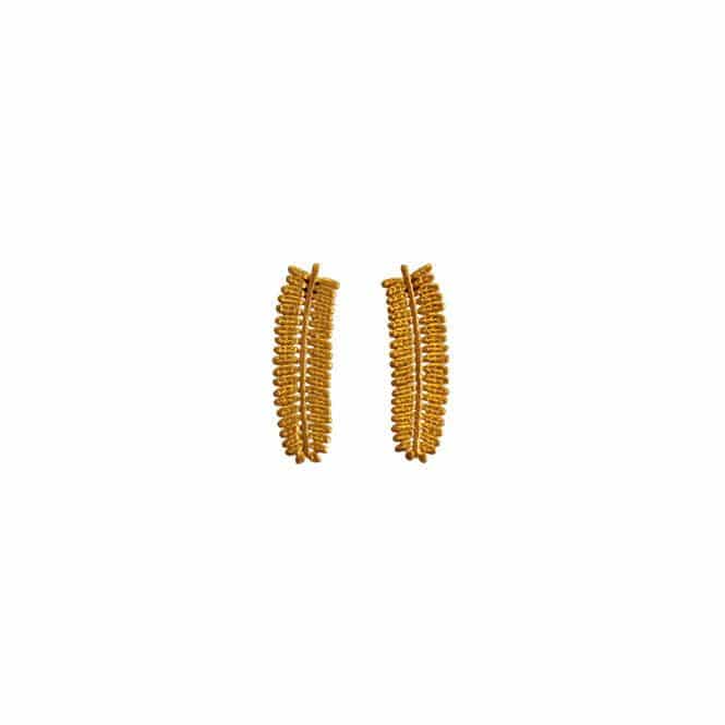 Arete topo hoja dividivi Brillo Guajiro - miniatura 2