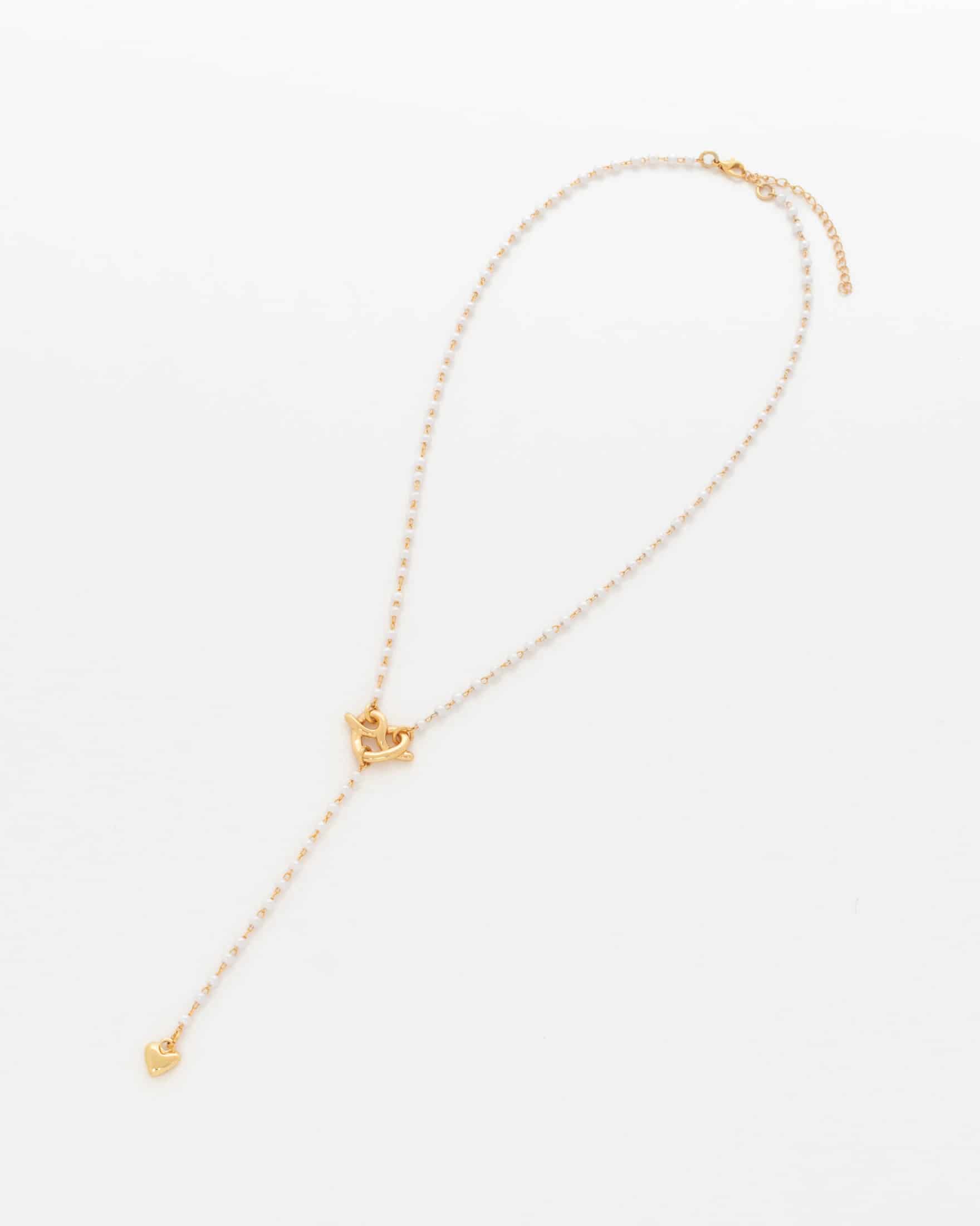 Collar Perlas Corazón + Aretes - miniatura 5