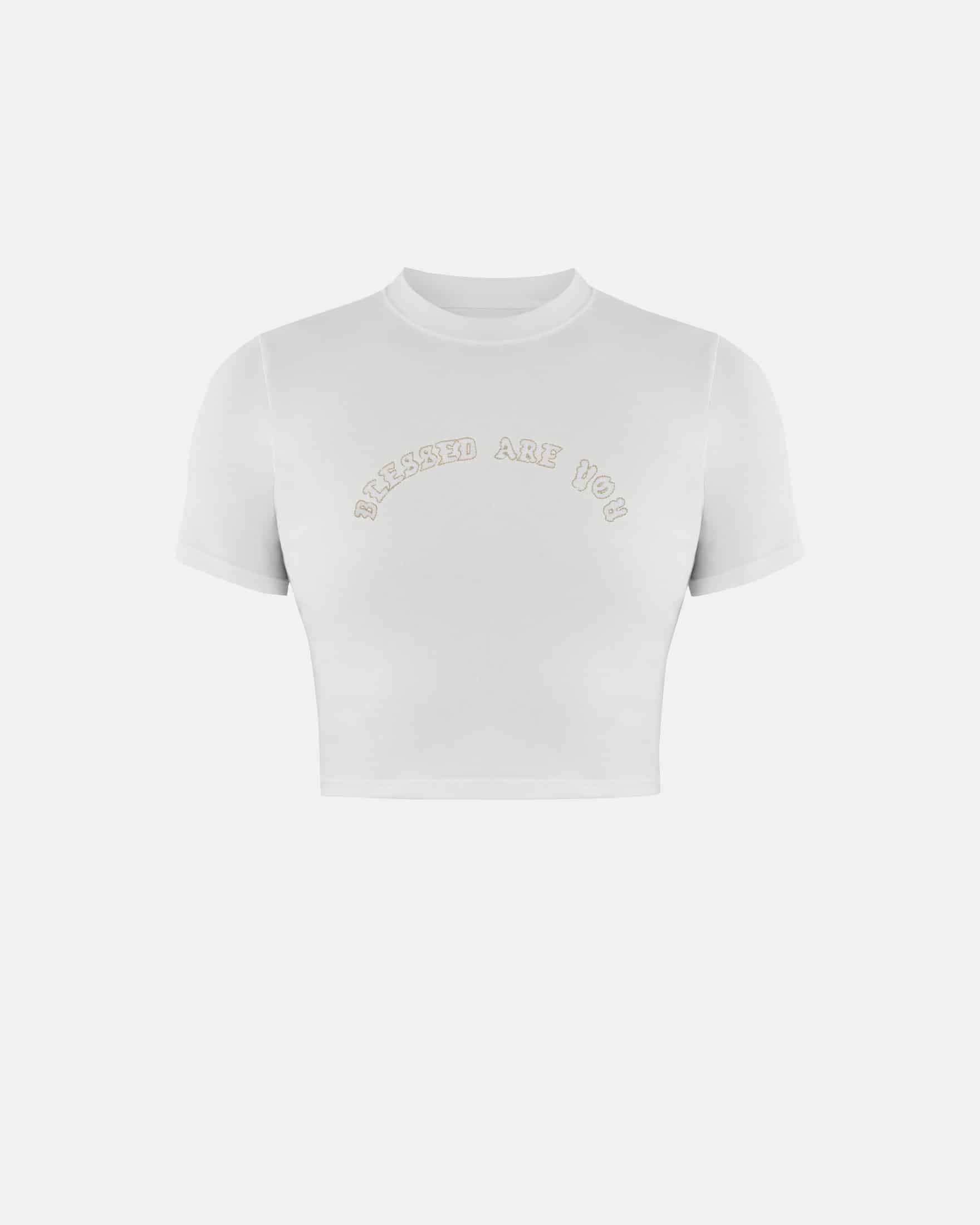 Capsule Blessed Are You Baby Tee White - miniatura 1