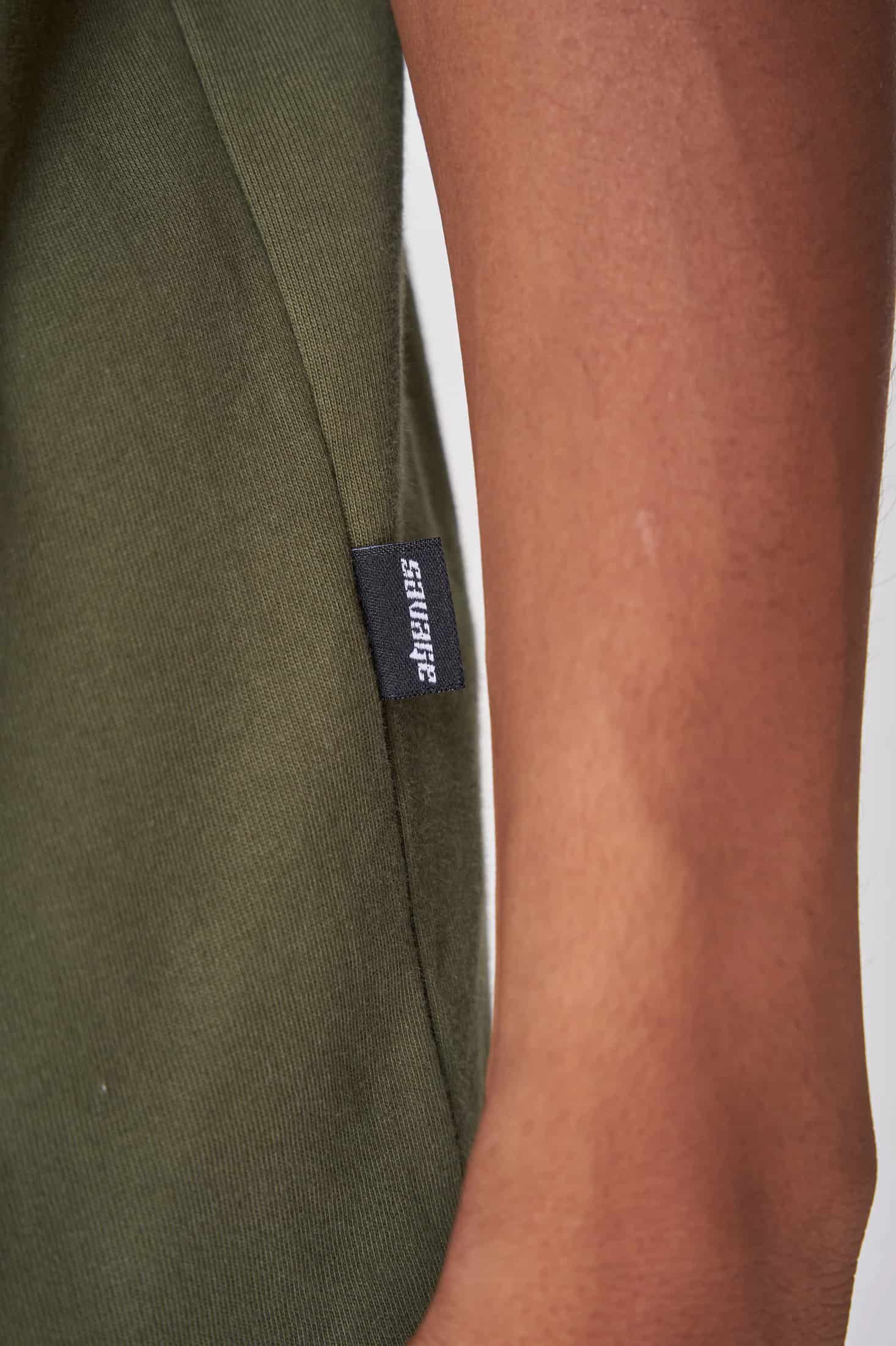 CAMISETA 270 GRAMOS, 100% ALGODÓN VERDE MILITAR - miniatura 3