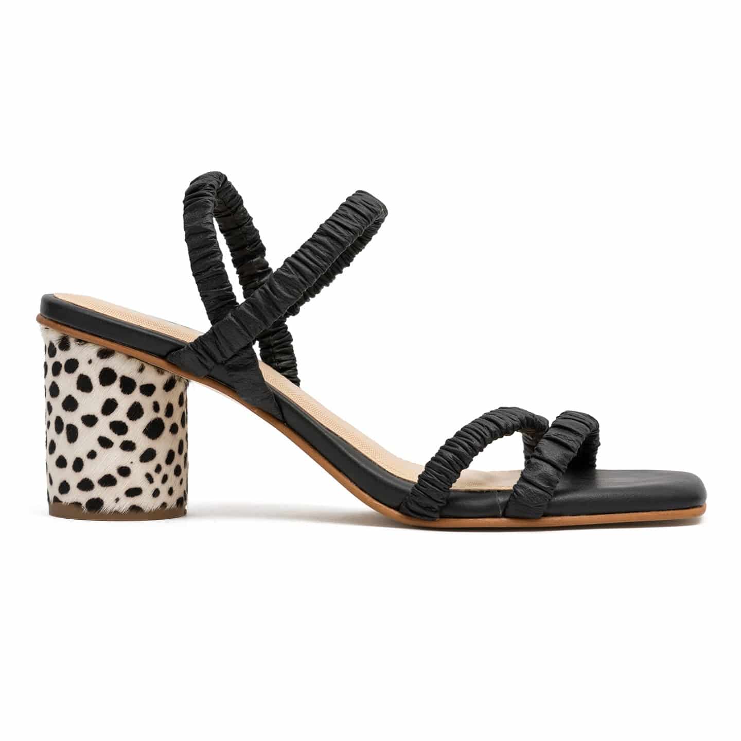 YVONNE BLACK SANDALS - miniatura 1