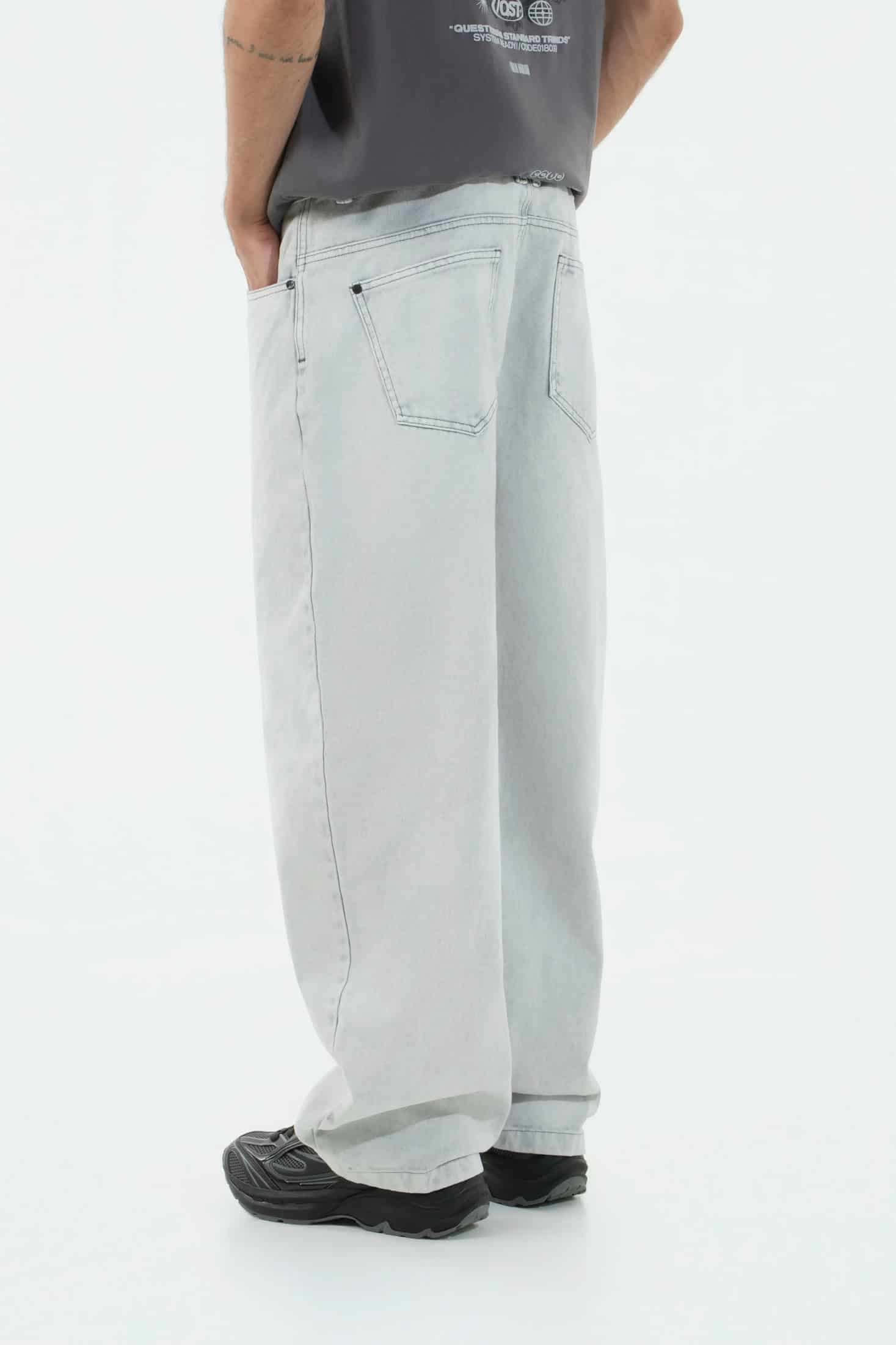 JEAN 5 BOLSILLOS COLOR GRIS CLR - miniatura 3