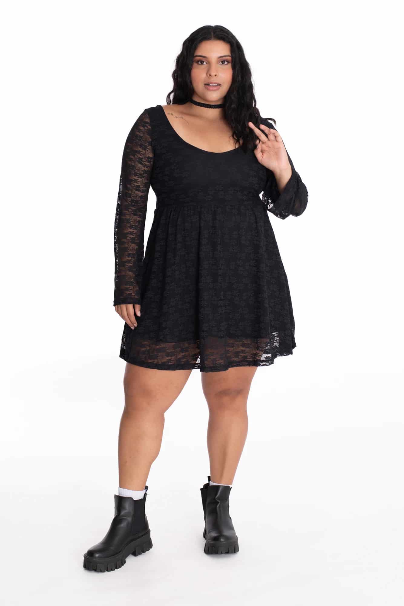 Vestido Florencia Negro - miniatura 16