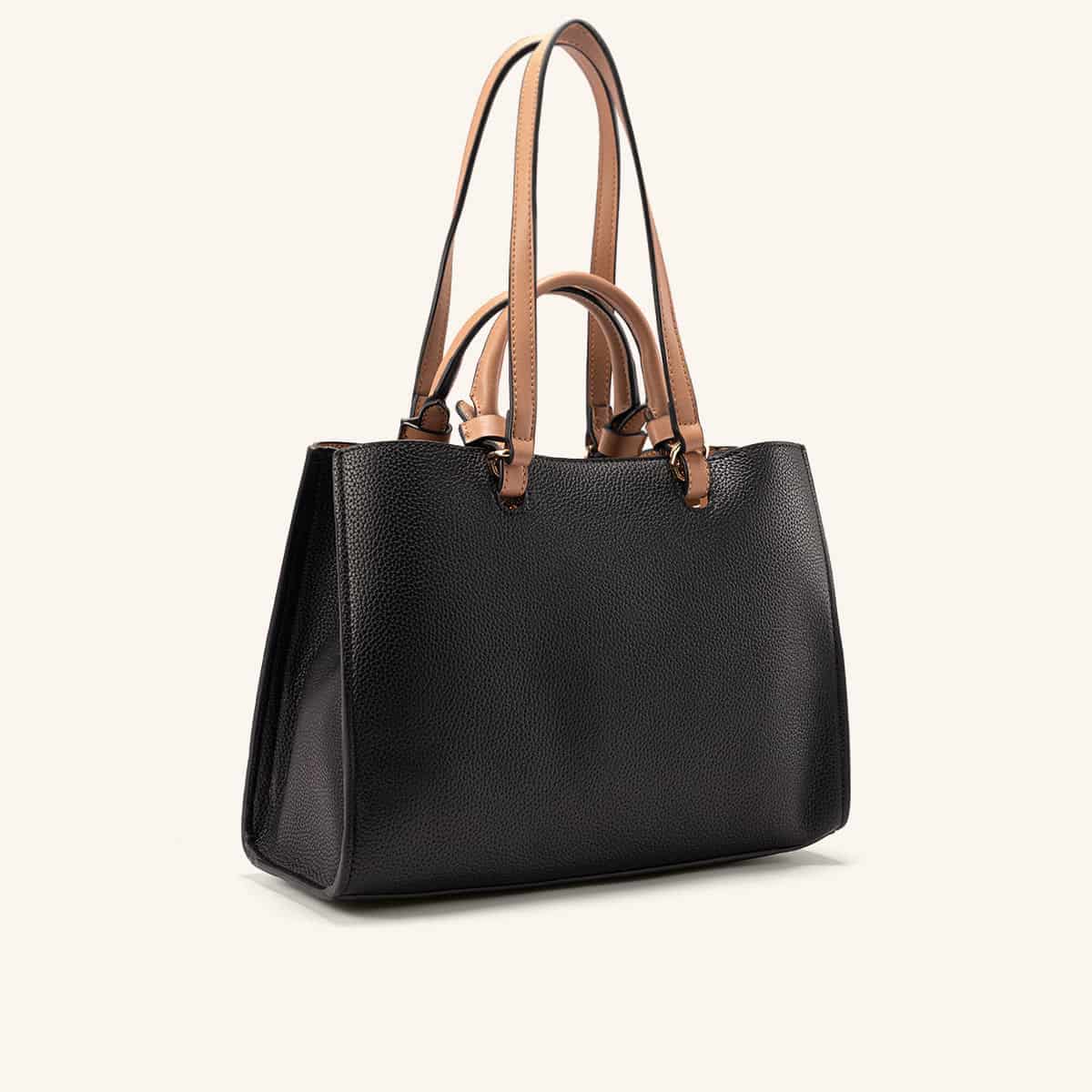 Bolso De Mano Tala Negro Terracota - miniatura 3