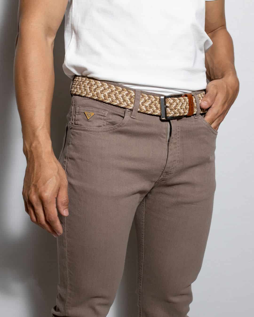 Pantalon de Drill Cafe - miniatura 4