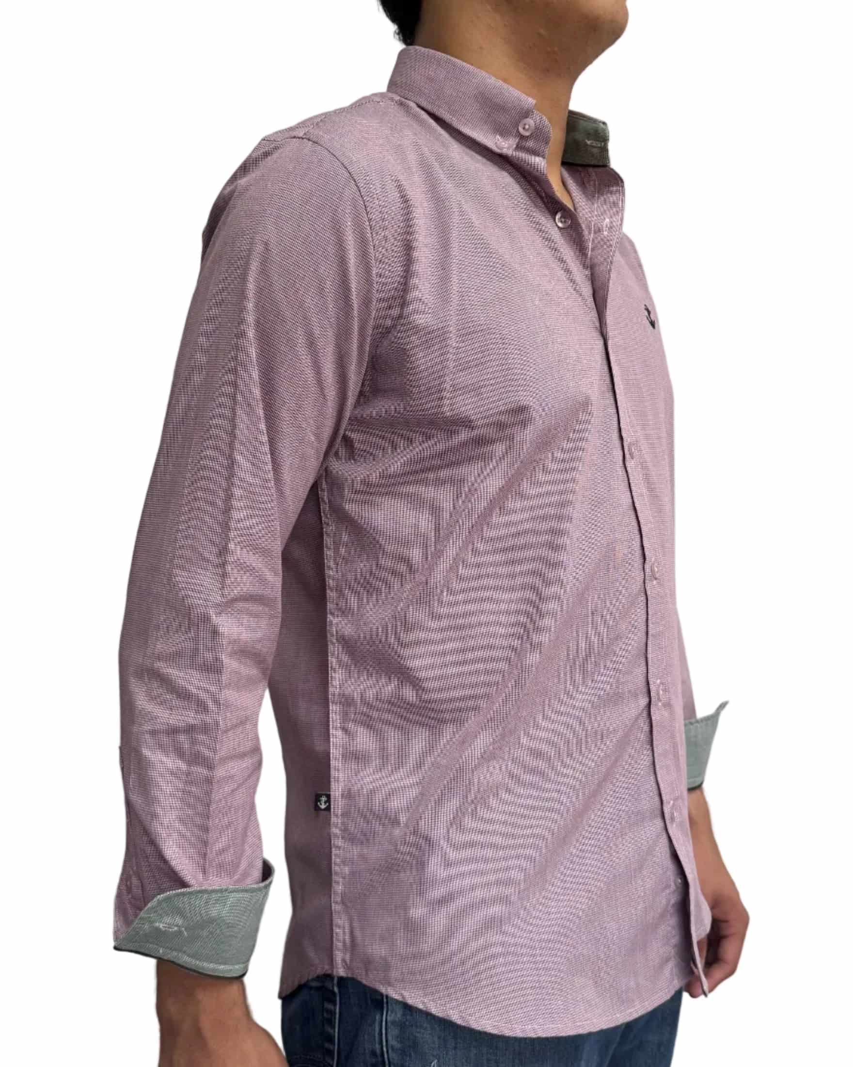 Camisa Punteado Vino - miniatura 4