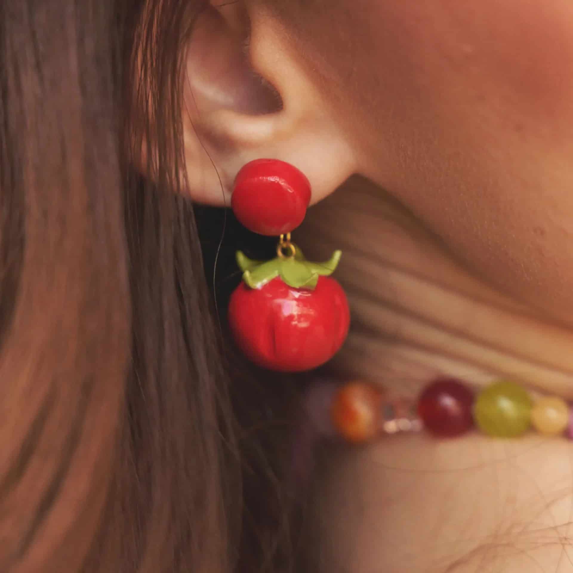 Aretes Pomodoro Mini - miniatura 1