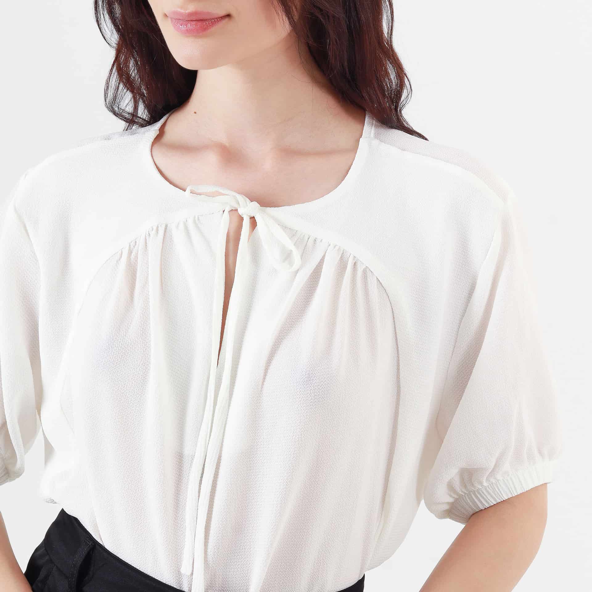 Blusa Cuello Redondo Manga 3Cuartos - miniatura 2