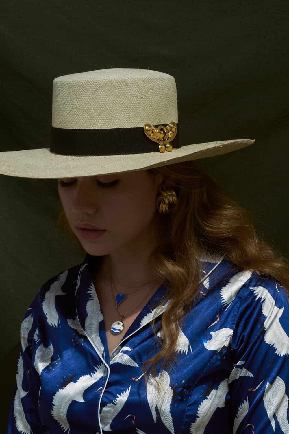 SOMBRERO MARIPOSA BOATER BLACK - miniatura 3