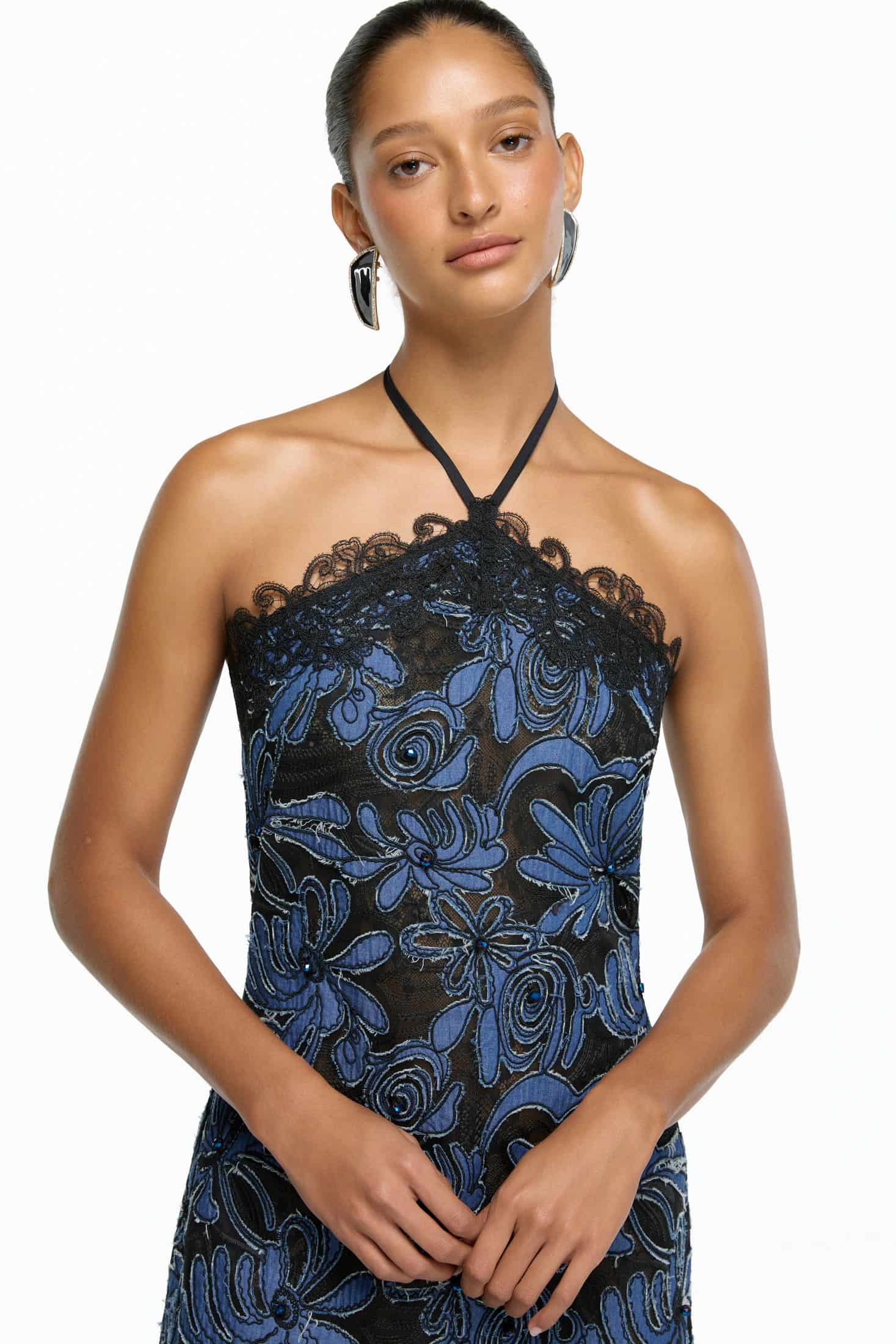 MYSTIQUE MINI DRESS NAVY - miniatura 2