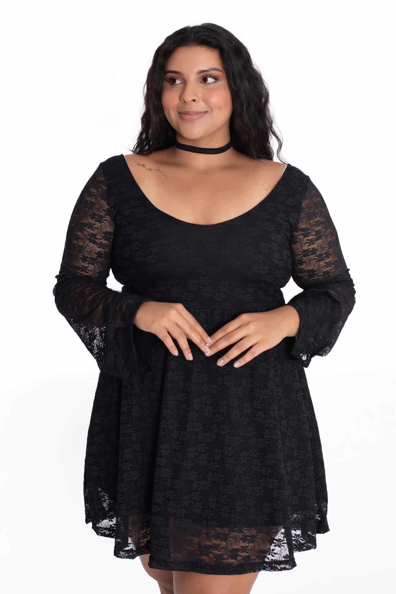 Vestido Florencia Negro - miniatura 8