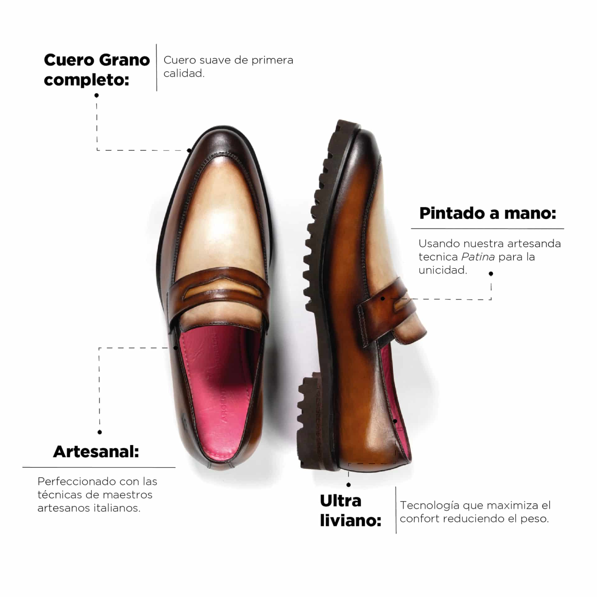 Mocasín Alessandro Brulee Suela Ultraliviana - miniatura 4