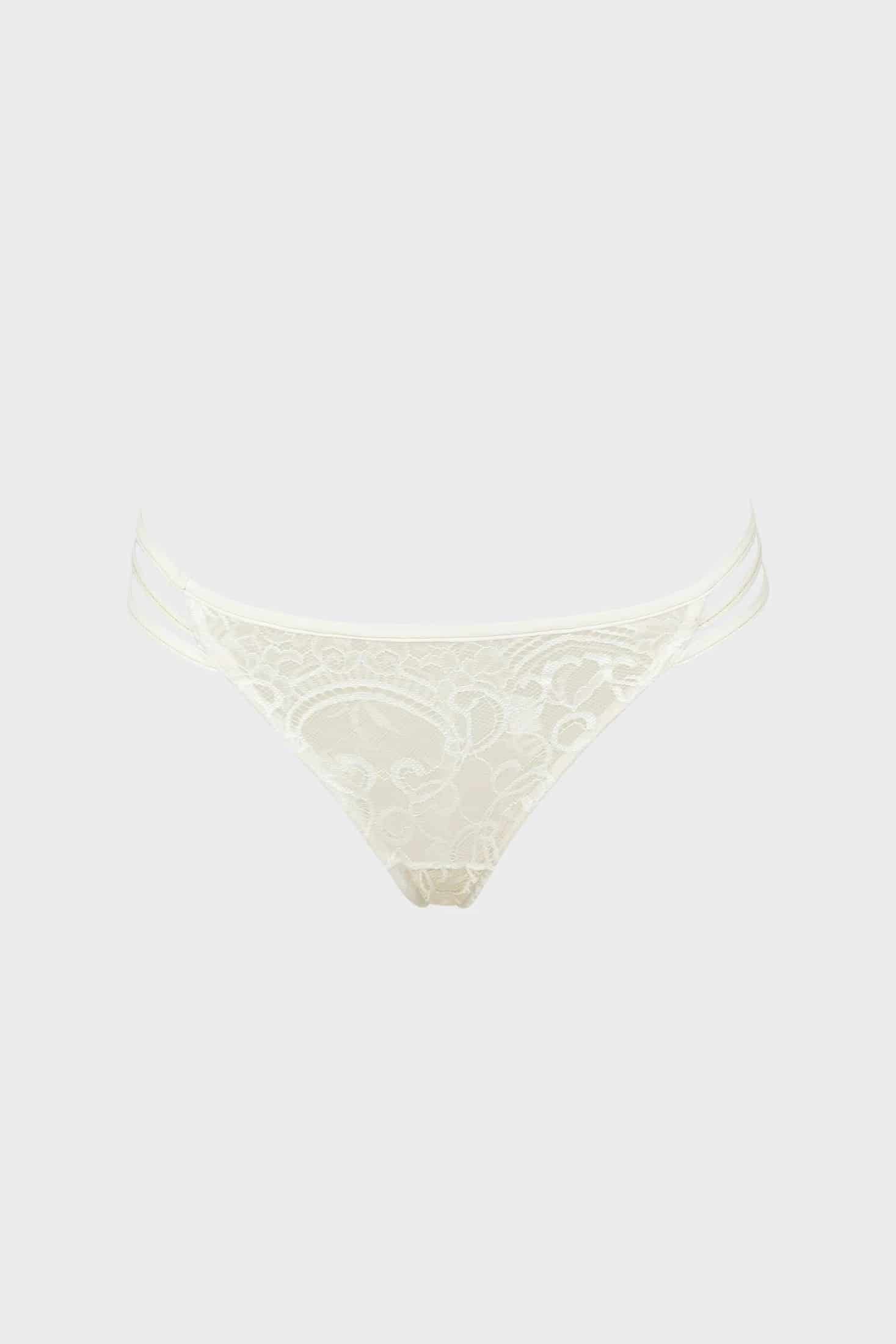 BRASILERA HILO ELLIPSE CON ENCAJE SEXY TOTAL COMODIDAD BOREAL CRUDO - miniatura 2