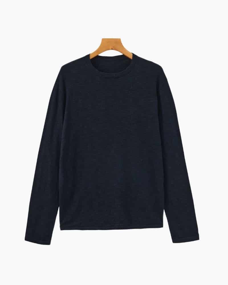Linen Cotton Essential Crewneck - miniatura 3