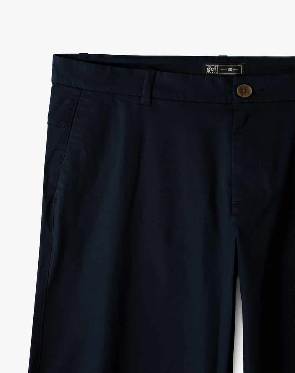 Pantalón regular tiro medio azul hombre - miniatura 7