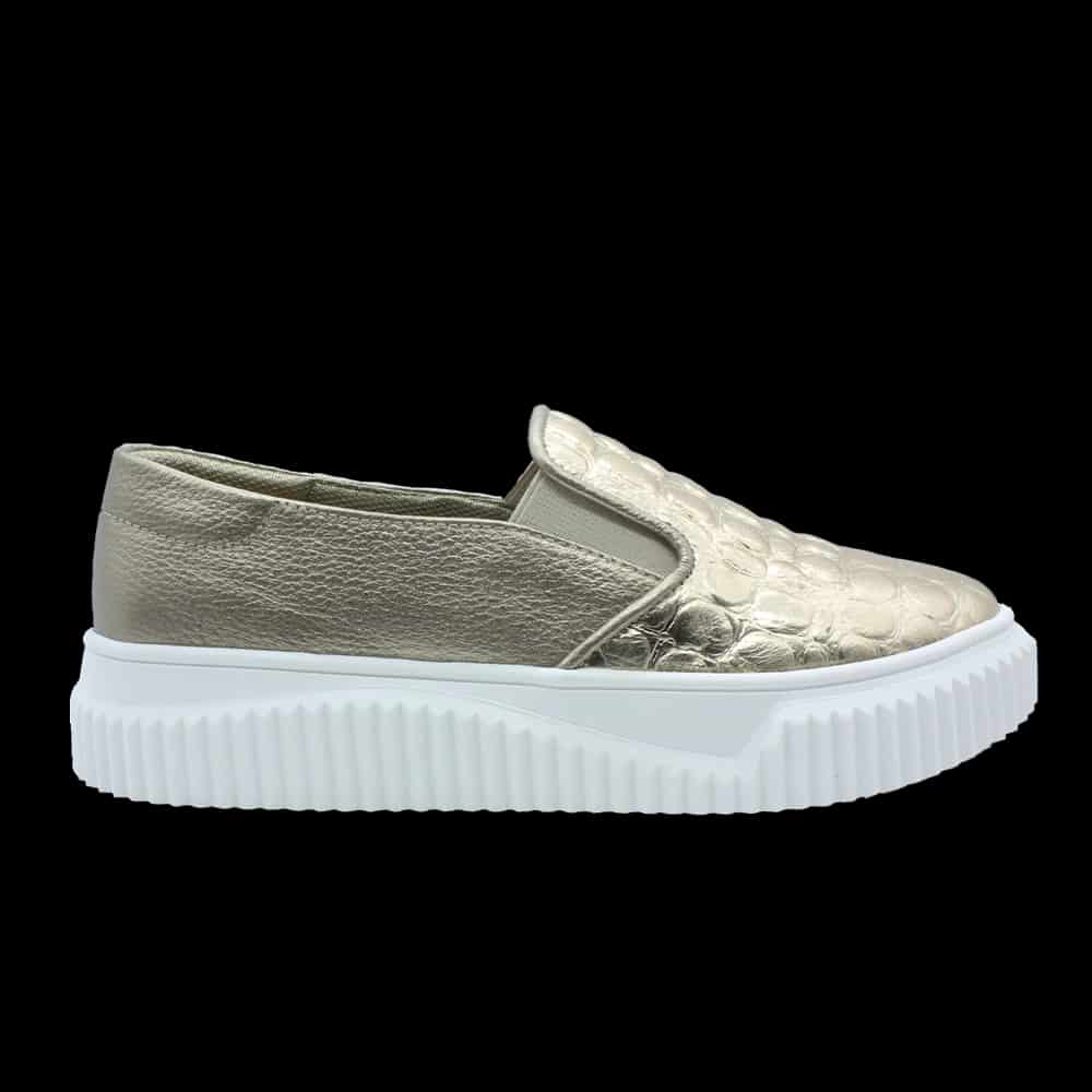 "Mimi" Tenis en cuero sin cordones - miniatura 1