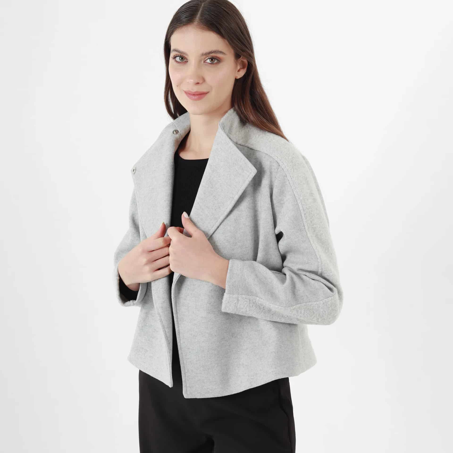 Chaqueta Cuello Alto Manga Larga - miniatura 1