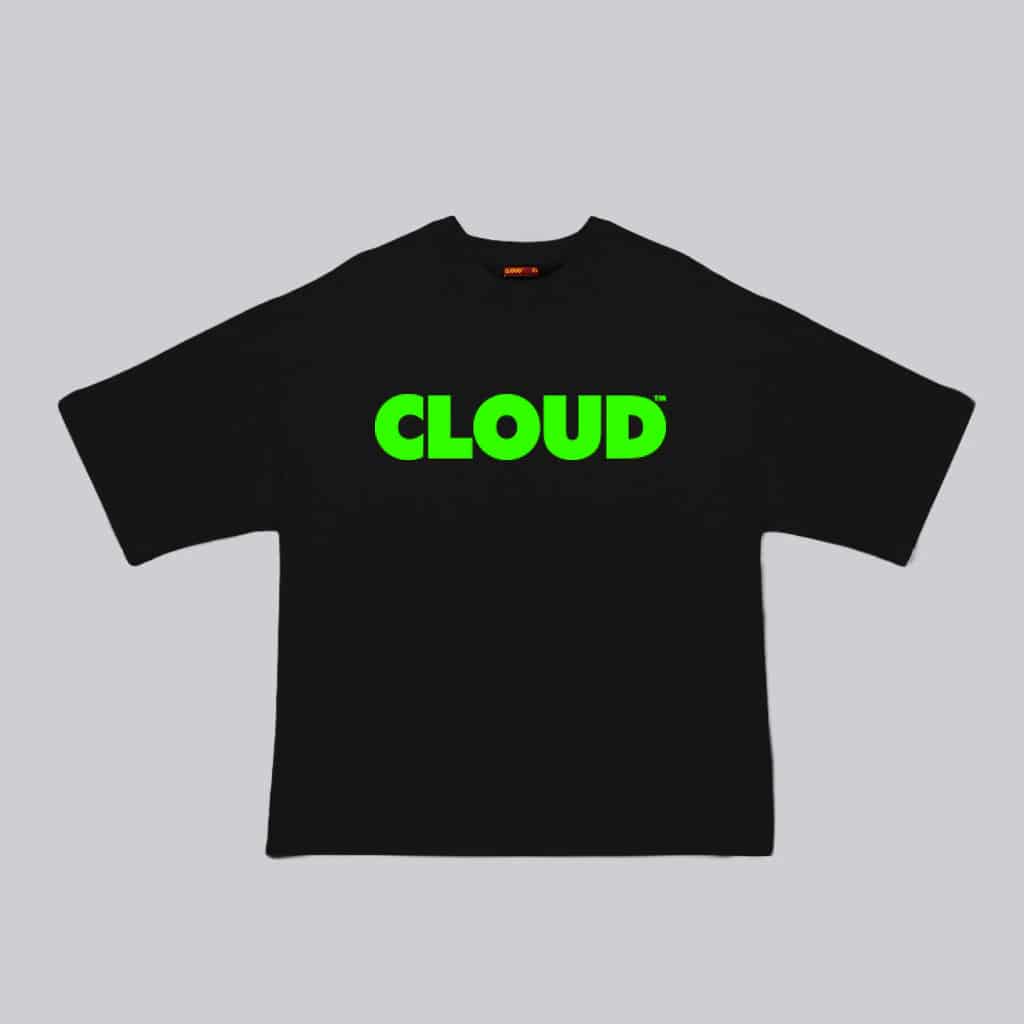 Camiseta BLOCK verde neón sobre negro - miniatura 1