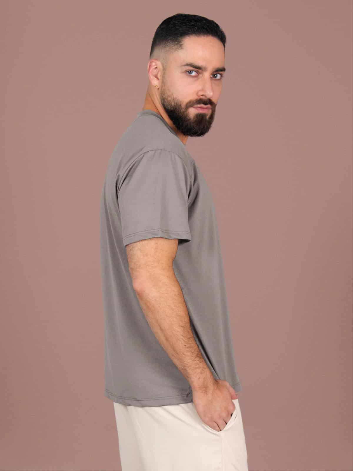 CAMISETA QATAR HOMBRE GRAY - miniatura 2