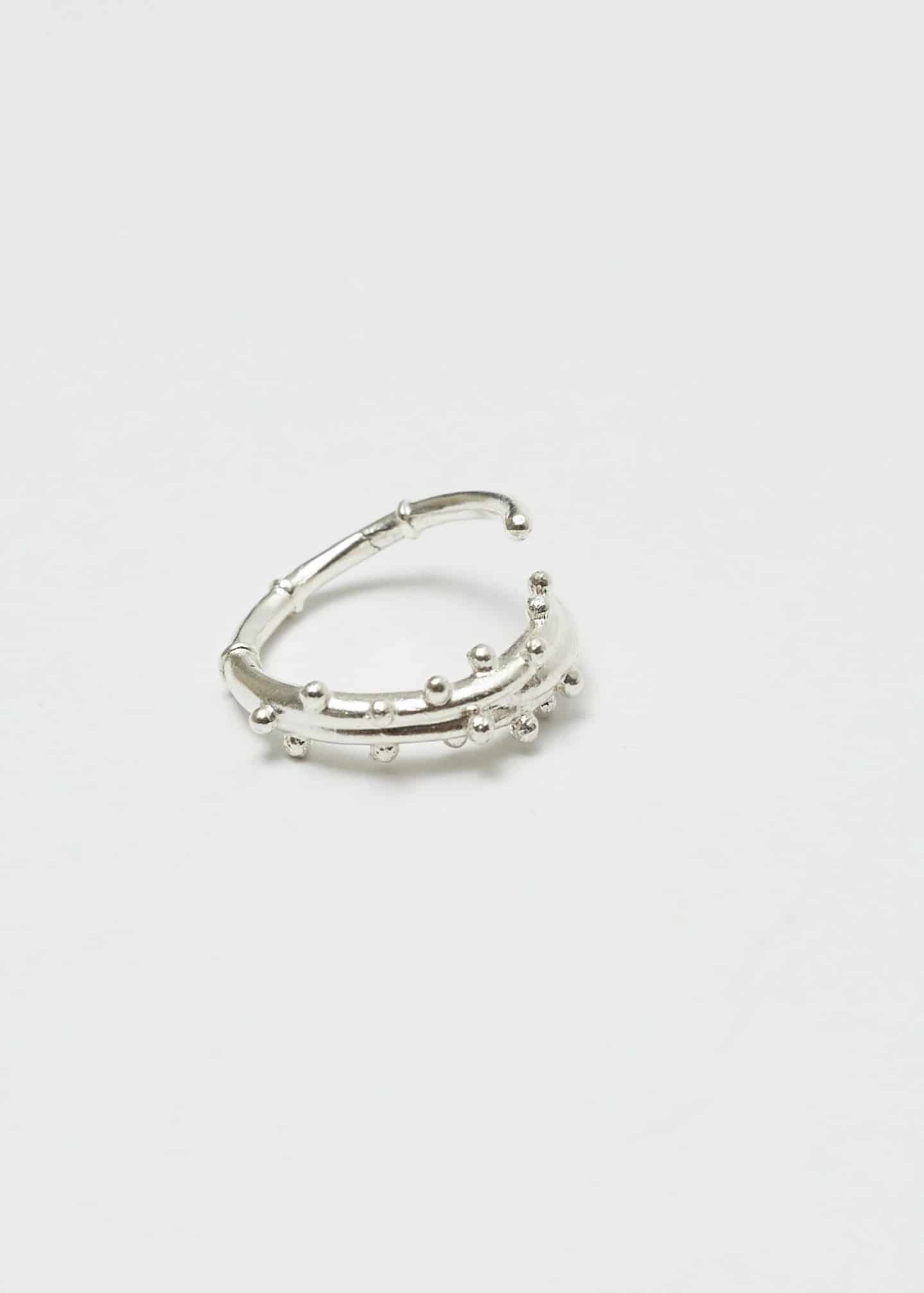 Anillo Earcuff Estambre Plata - miniatura 3