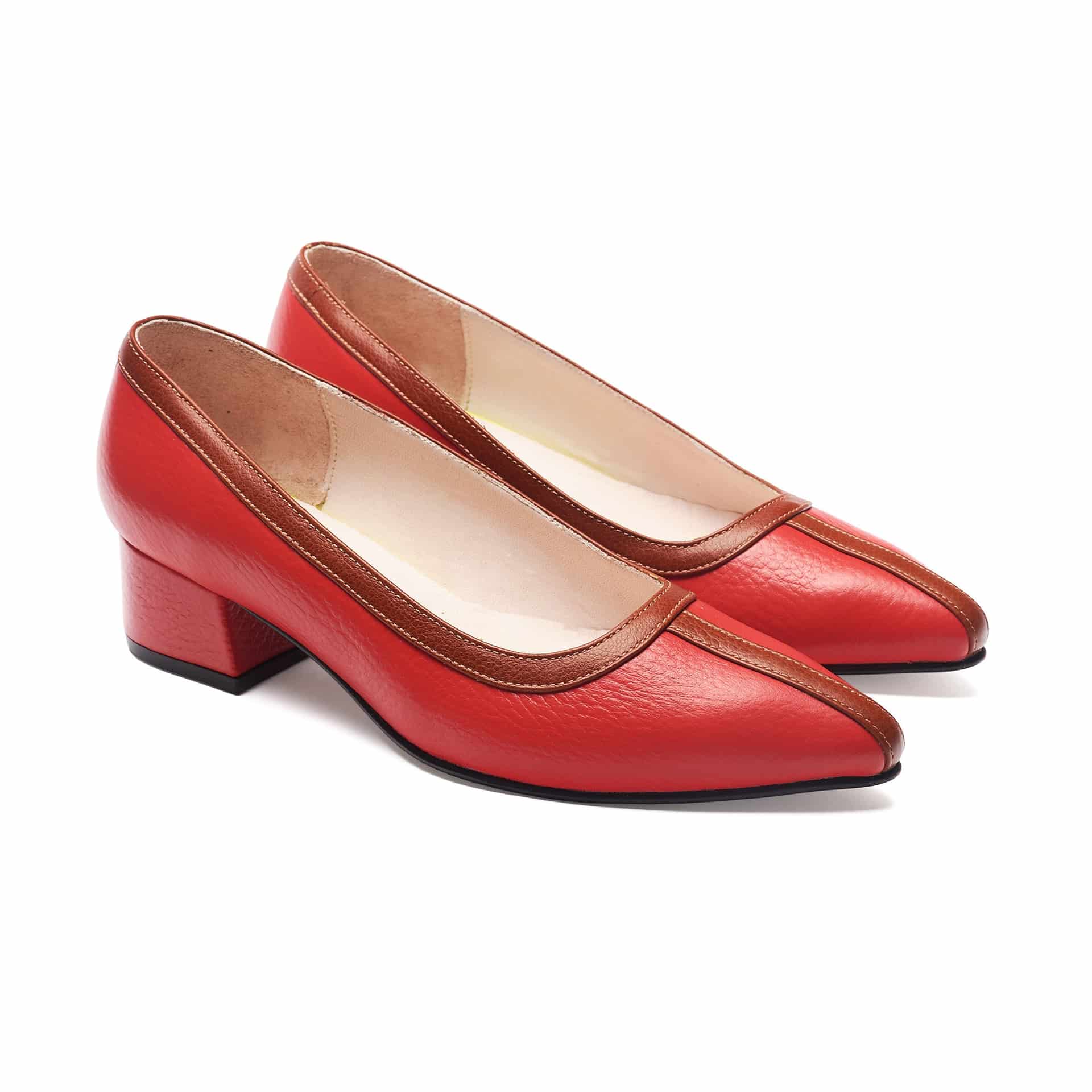 Midi Heels - Red x Caramel - miniatura 3